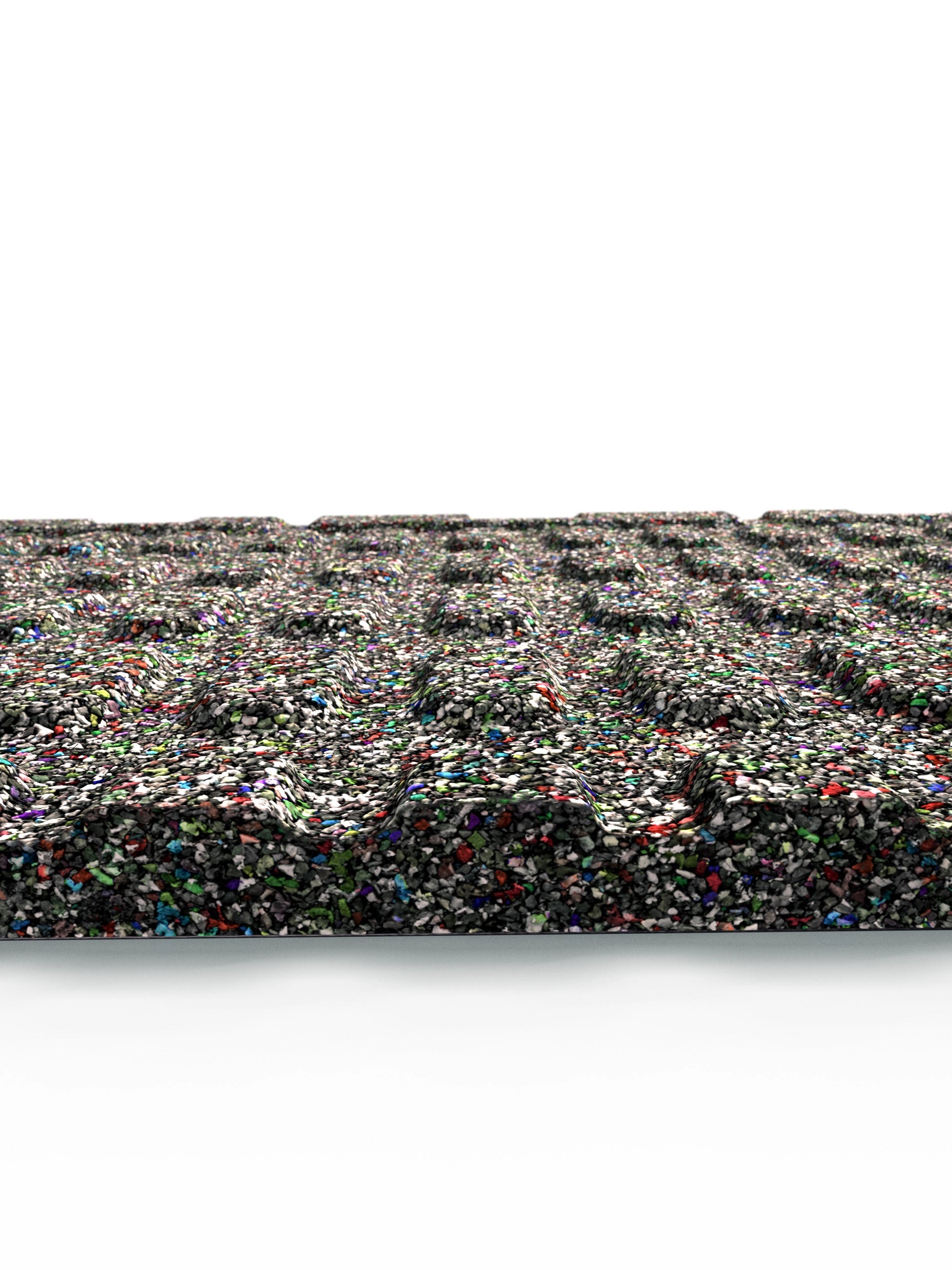 Feingranulat Oberfläche | Steck-Verbundsystem | Zwei Schutzlagen sowie Air-Cushion Dämpfung | 25mm Stärke | 100x100cm