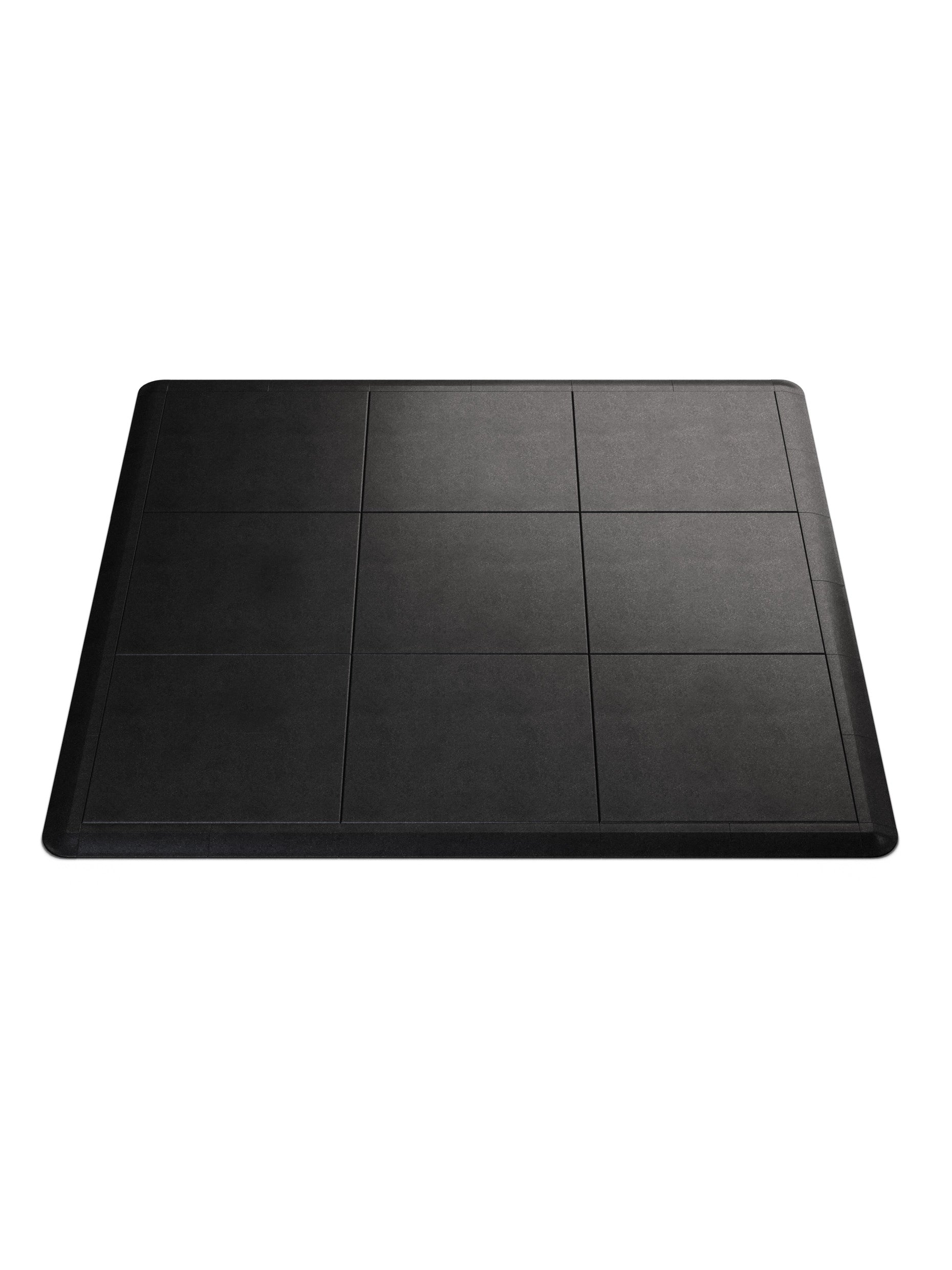 Bodenschutz | Outdoor Bodenschutz 40 mm 100x100cm, hochwertiges Kautschuk | Steckverbindungen | Feingranulat Oberfläche | Geruchsarm | TÜV