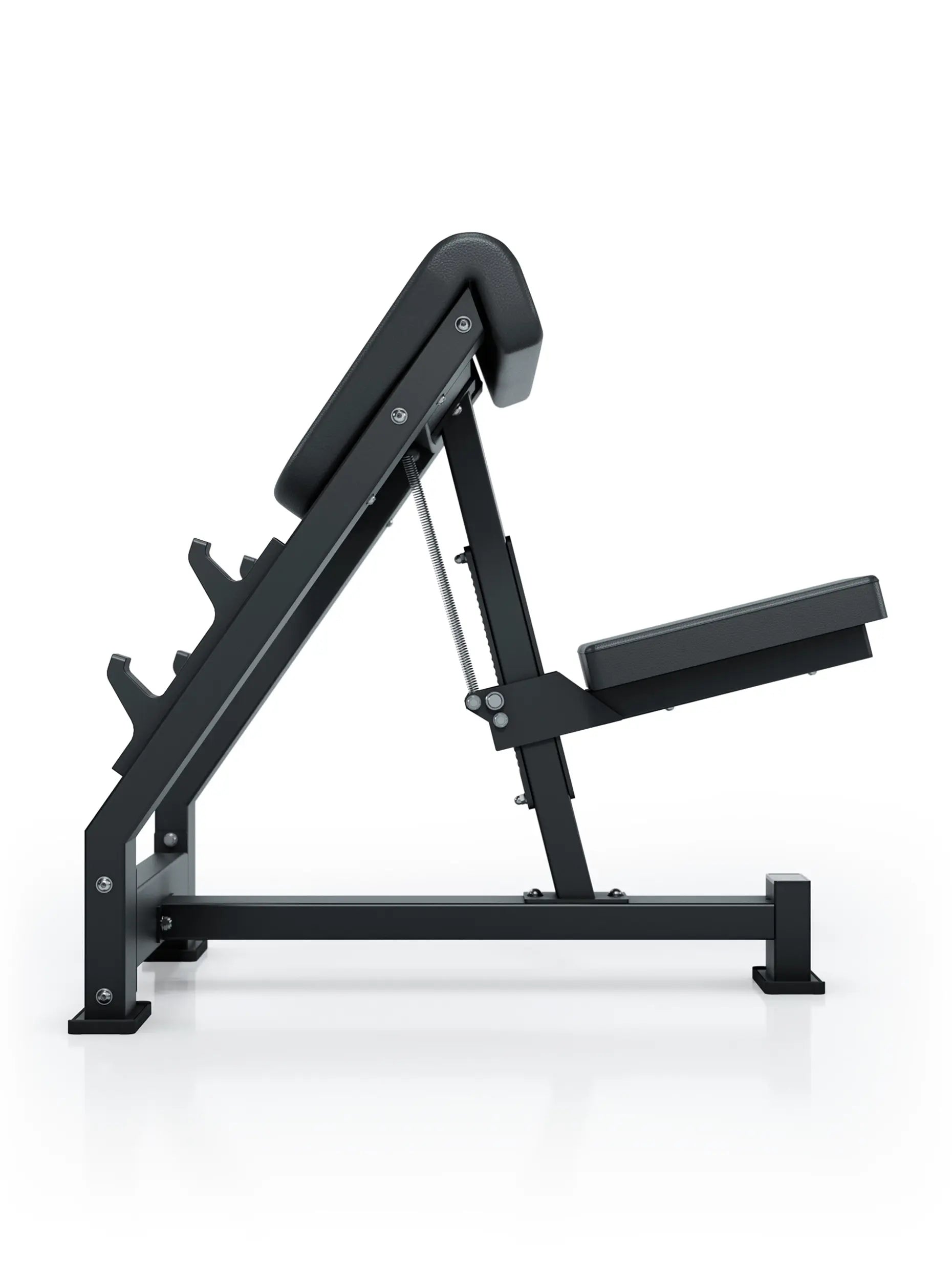 Preacher Curl Bank in Studioqualität | 2.5mm Stahlrahmen | Ergonomische Polster | Isoliertes Bizepstraining I Geführter Bewegungsablauf I Für Scott Curls mit SZ-Hantel