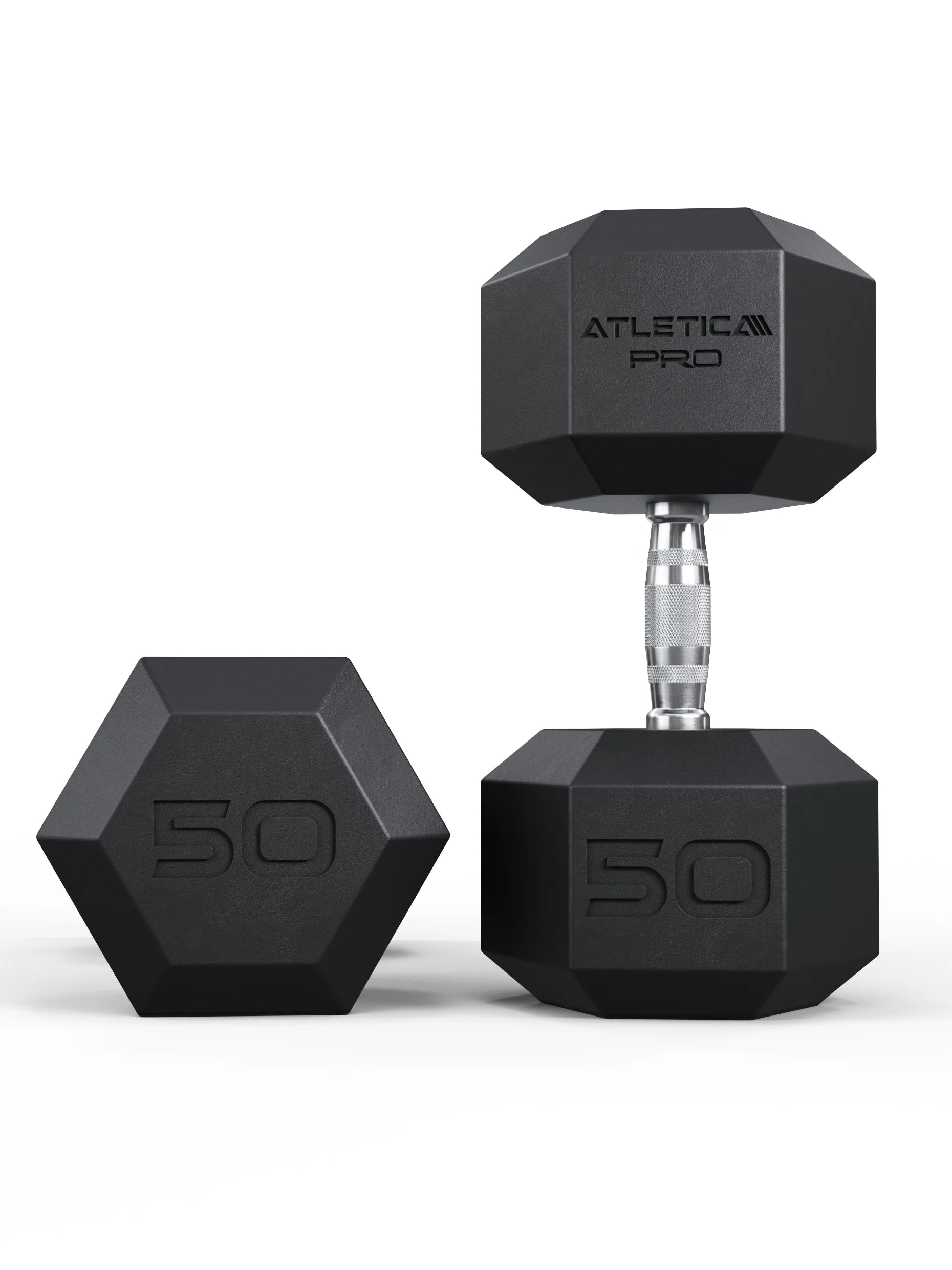 Atletica Pro Hexagon Kurzhanteln, 50kg Paar