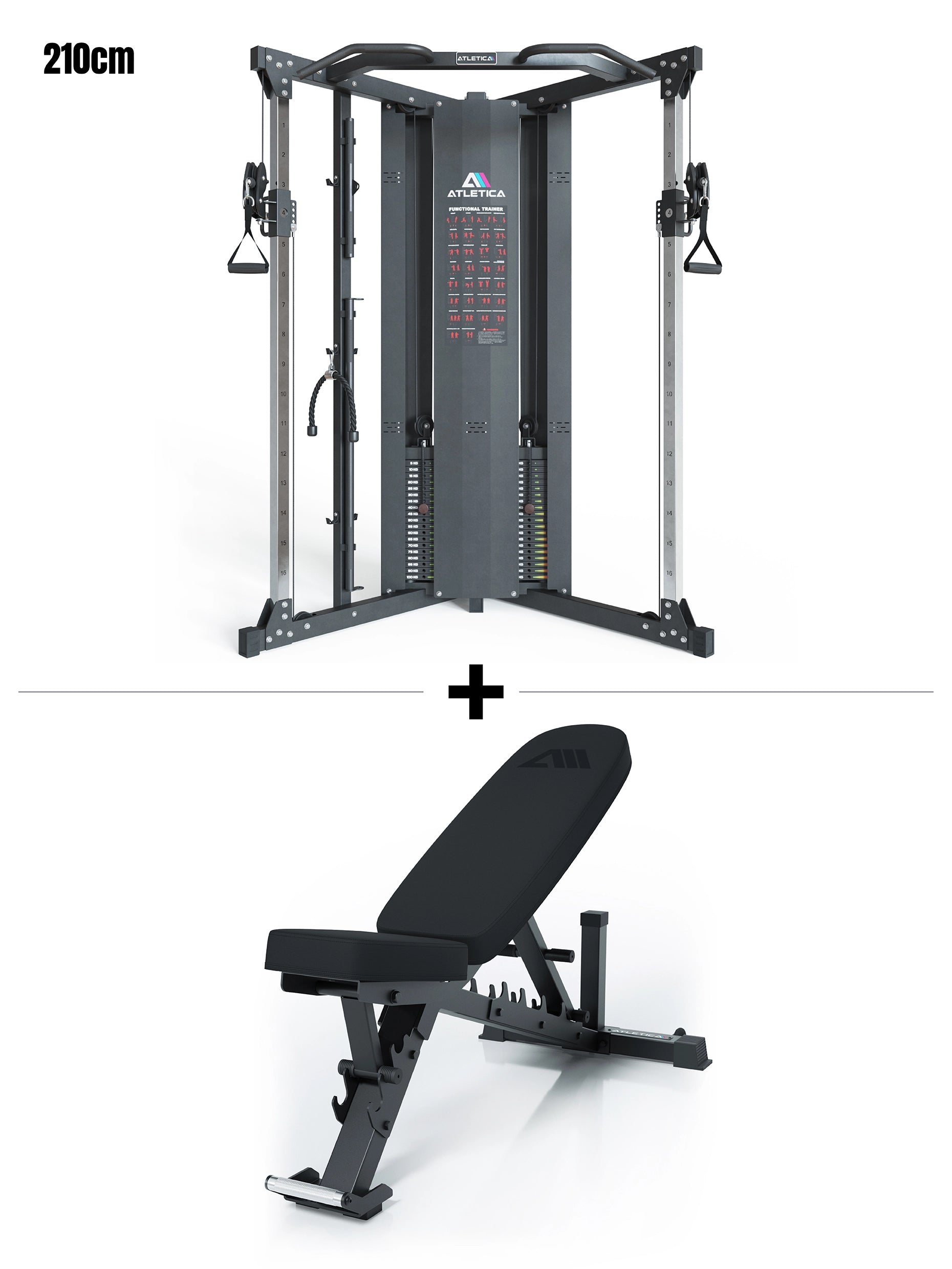 X-Five Range Set mit Hantelbank