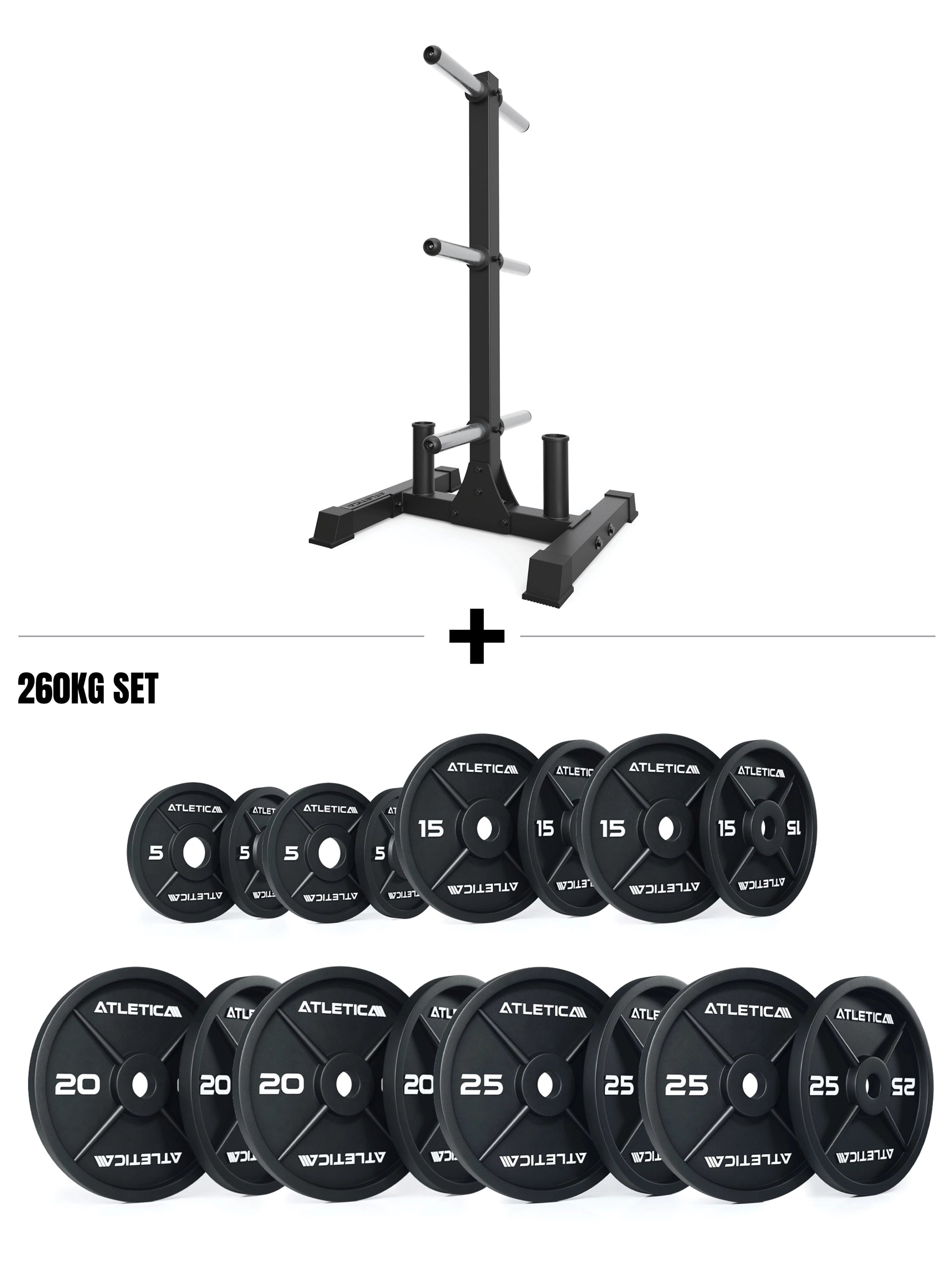 Armored Rhino Set I Rhino Hantelscheibenablage & 260kg Iron Plates