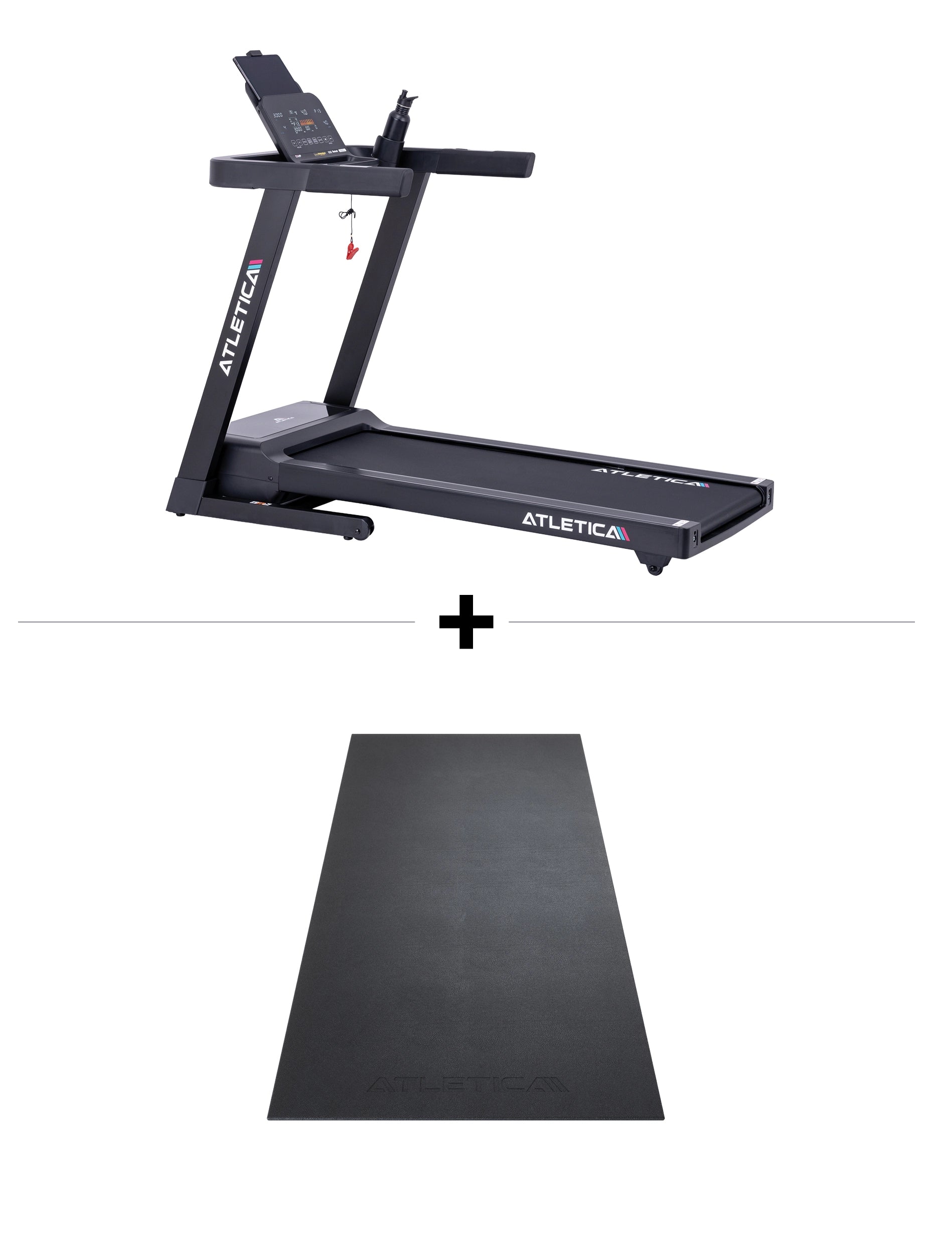 Laufband Fasttrack im Set mit Cardio Bodenschutzmatte