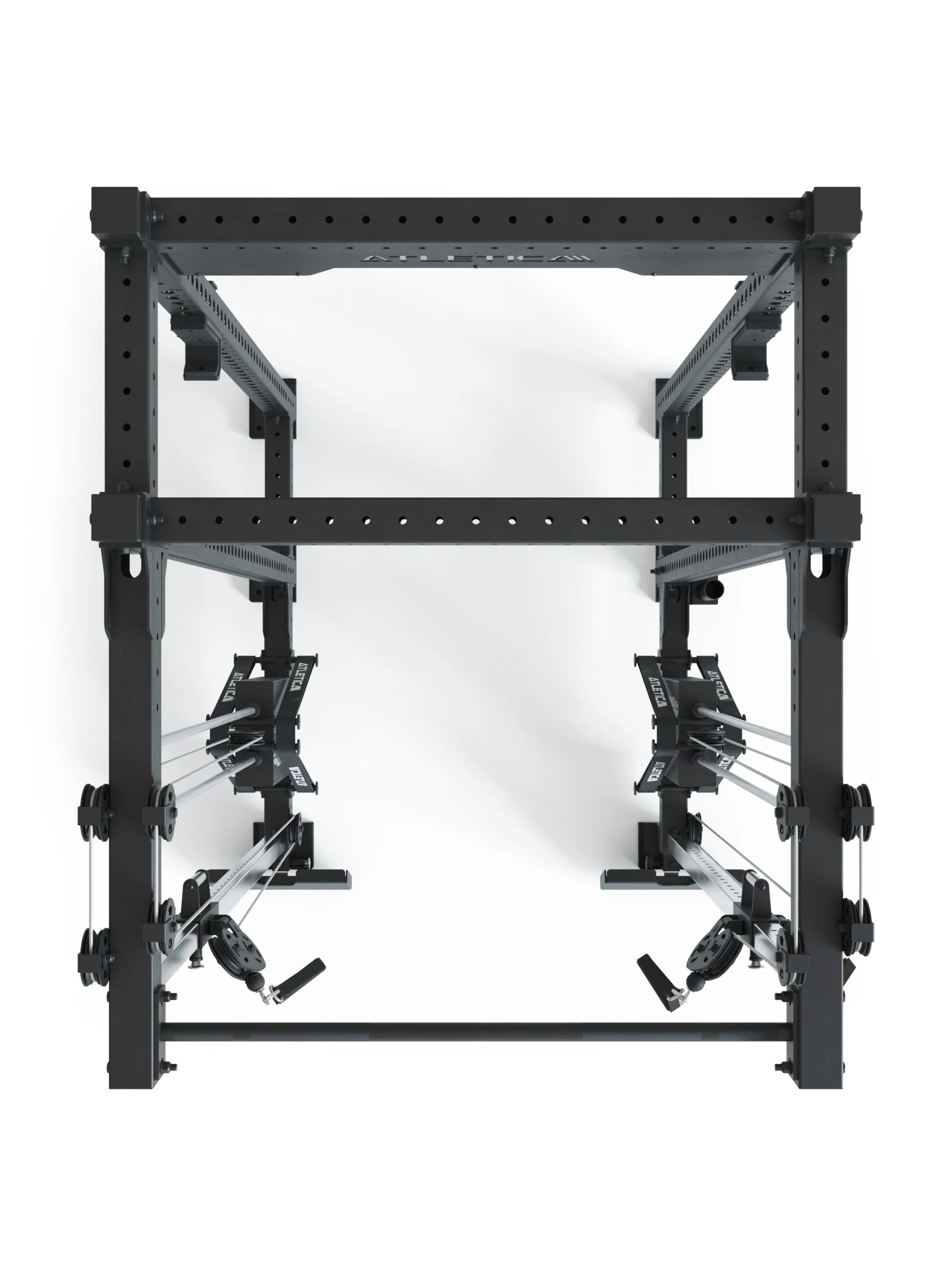 R8-Duality Pro Shallow: Kabelzug, Pull-Up Bar, J-Cups, Logo Plate, Bar Holder