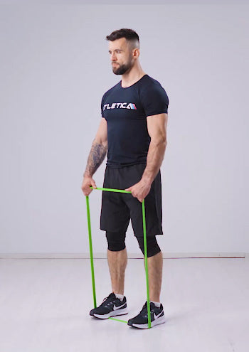 Lateral Raises mit Widerstandsband