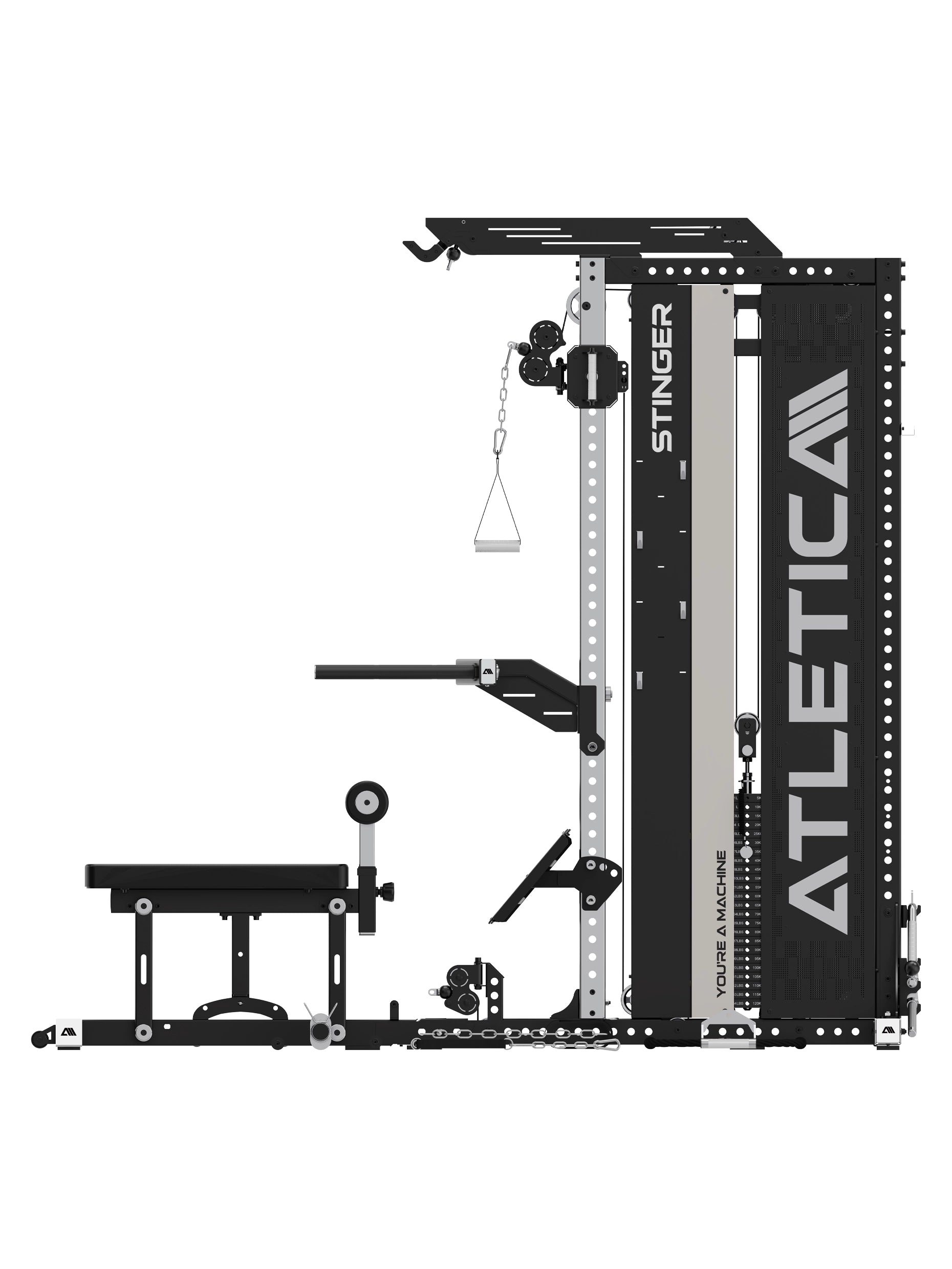 Stinger Functional Trainer: massive Konstruktion, hohe Belastbarkeit, verschleißarme Komponenten