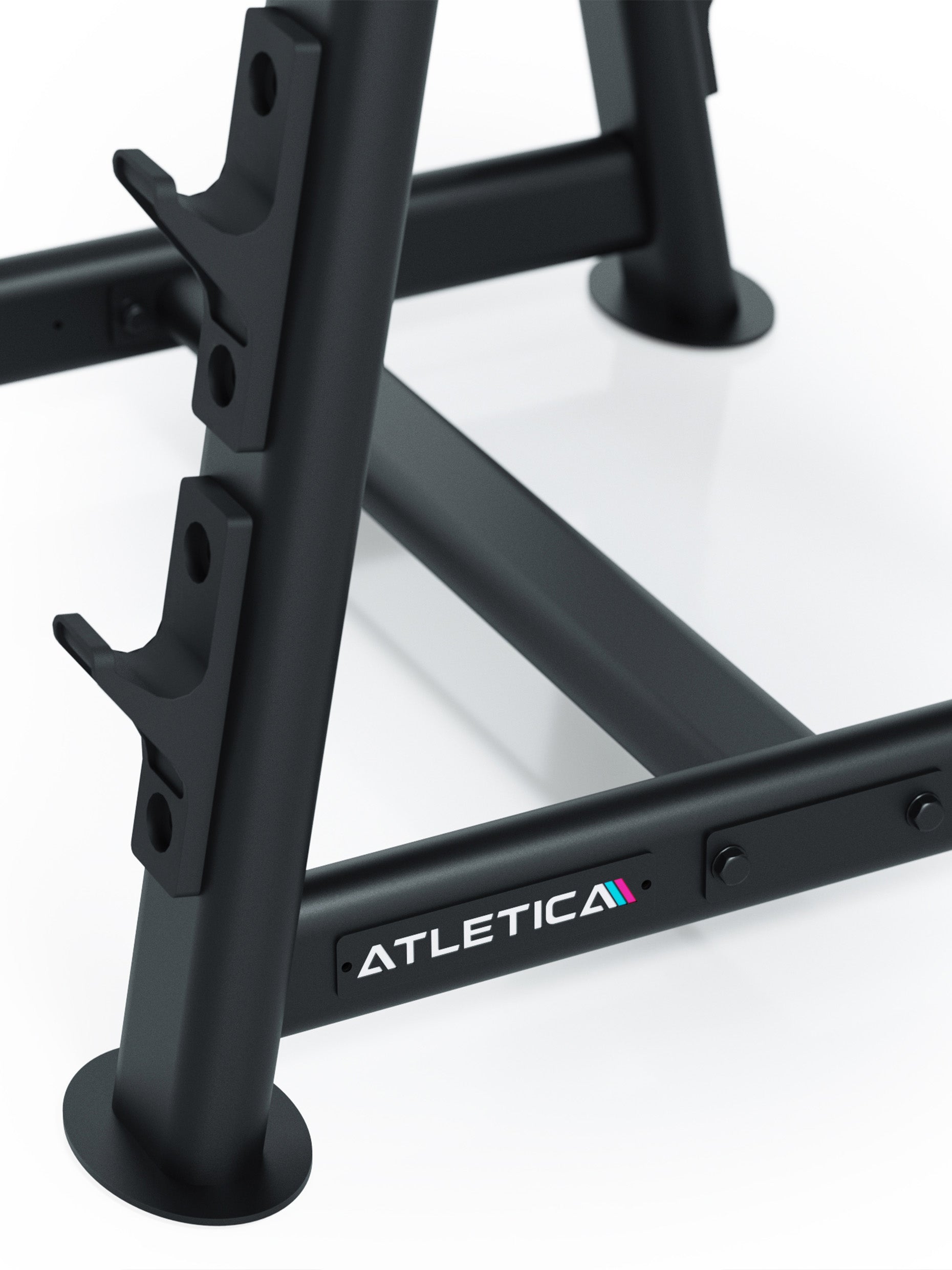 Langhantel-Ablage: Firmenlogo Fuß