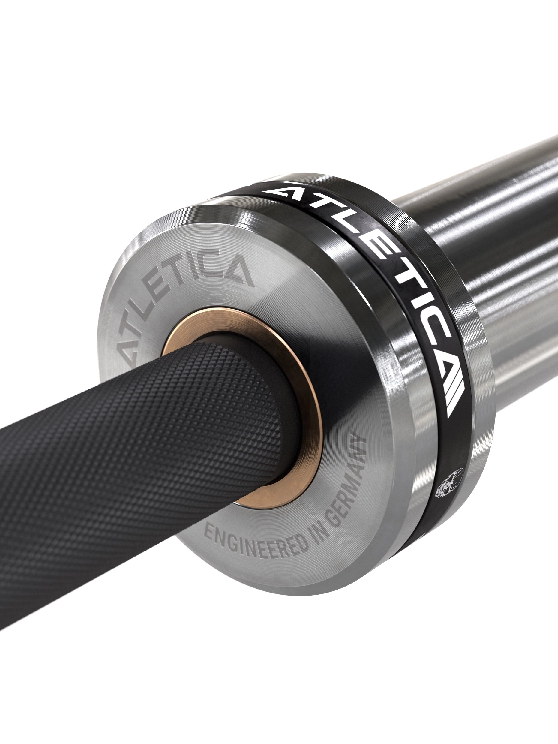 Weightlifting Bar | Speziell fürs Gewichtheben konstruiert | 50mm Olympia Langhantel | 20kg | Markierungen nach IWF & IPF | 1200kg Belastbarkeit