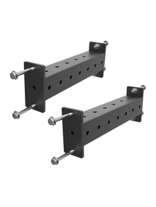 Crossbar Zubehör Paarweise R8 Serie | Für Half Racks, sehr kleine Home Gyms oder als Erweiterung zum 6-Pfosten Rack | In 2 rostfreien Farben verfügbar