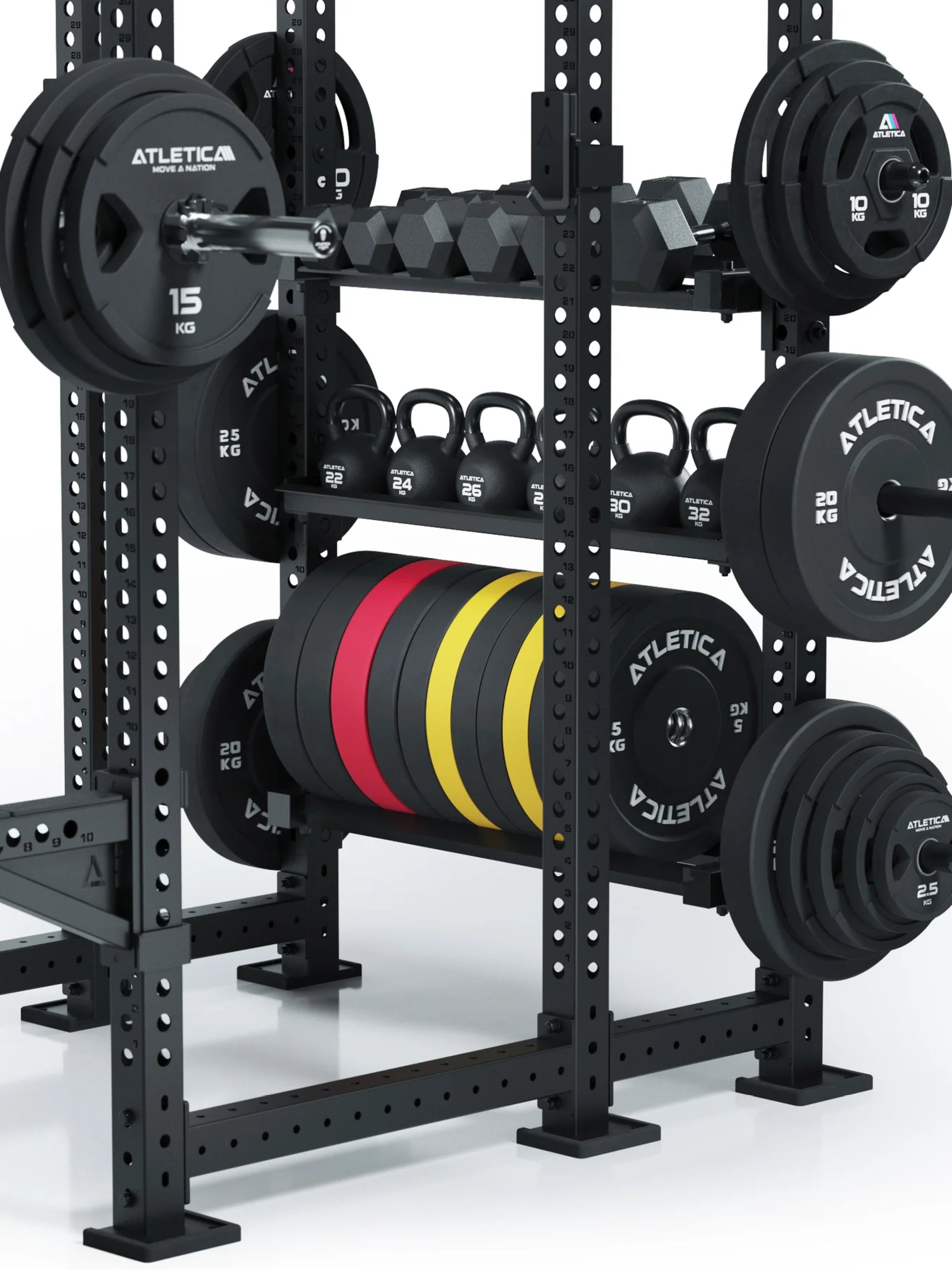 Optimiere deine Workout-Station: Kettlebell-Ablage für R8 Power Racks