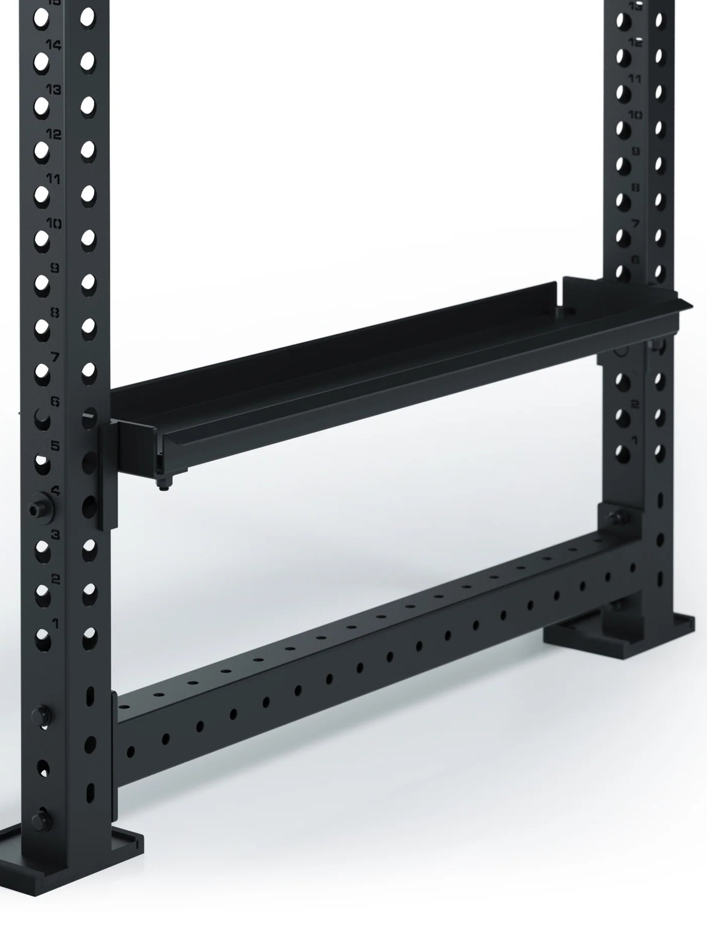 Kettlebell-Ablage für R8 Power Racks: Hält deine Gewichte griffbereit und organisiert