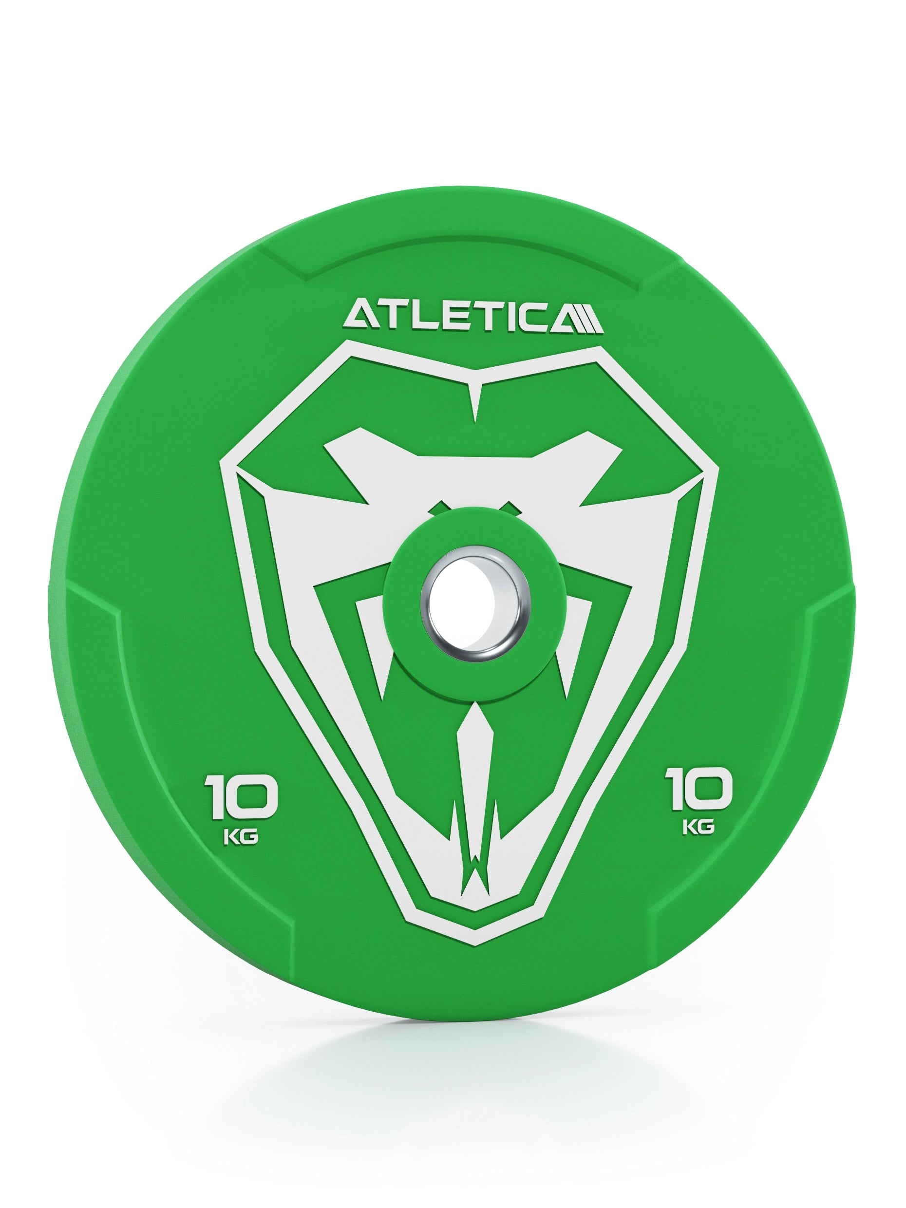 Reduzierter Bounce | Hochwertiger Gummi | Powerlifting und Gewichtheben | Widerstandsfähig & langlebig | Farbcode nach IWF-Standard I 10kg