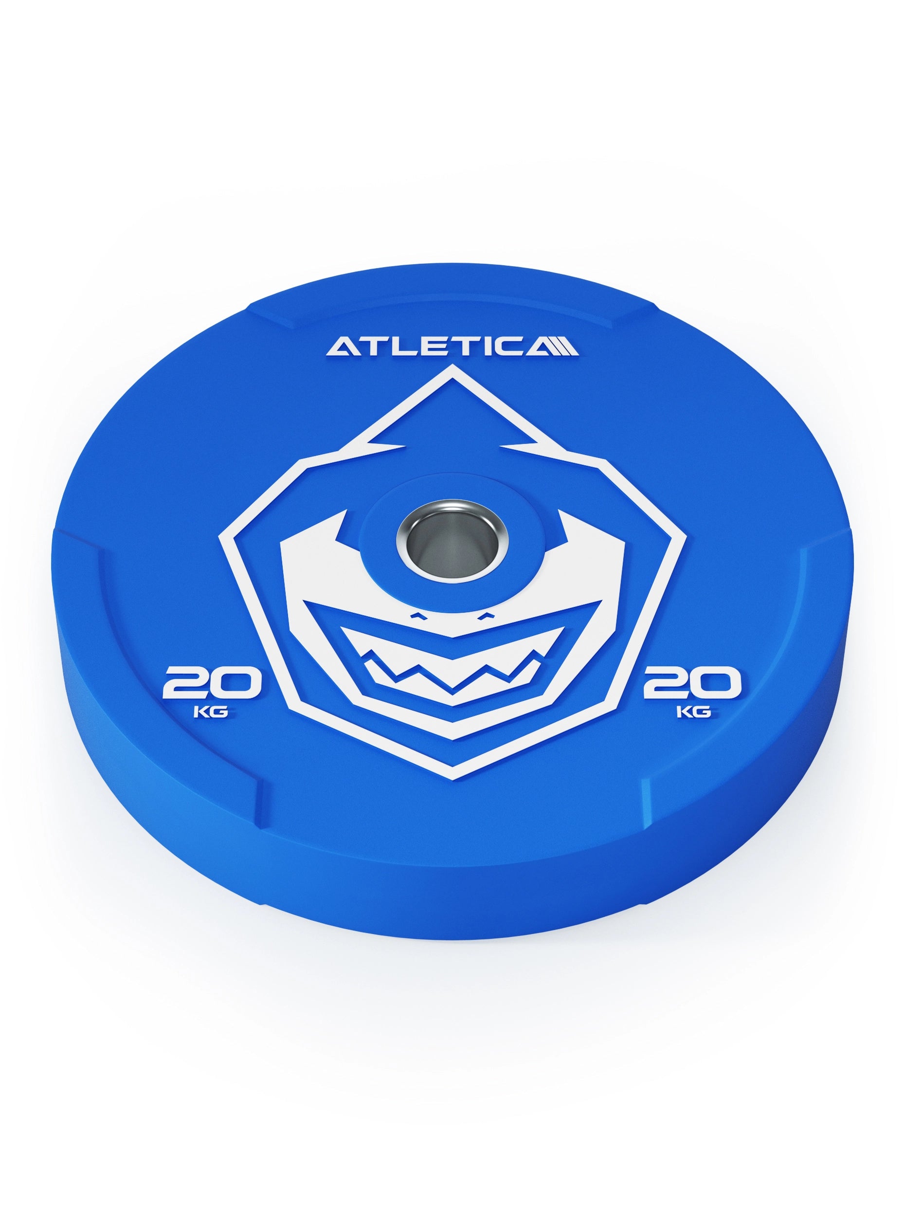 Reduzierter Bounce | Hochwertiger Gummi | Powerlifting und Gewichtheben | Widerstandsfähig & langlebig | Farbcode nach IWF-Standard I 20kg