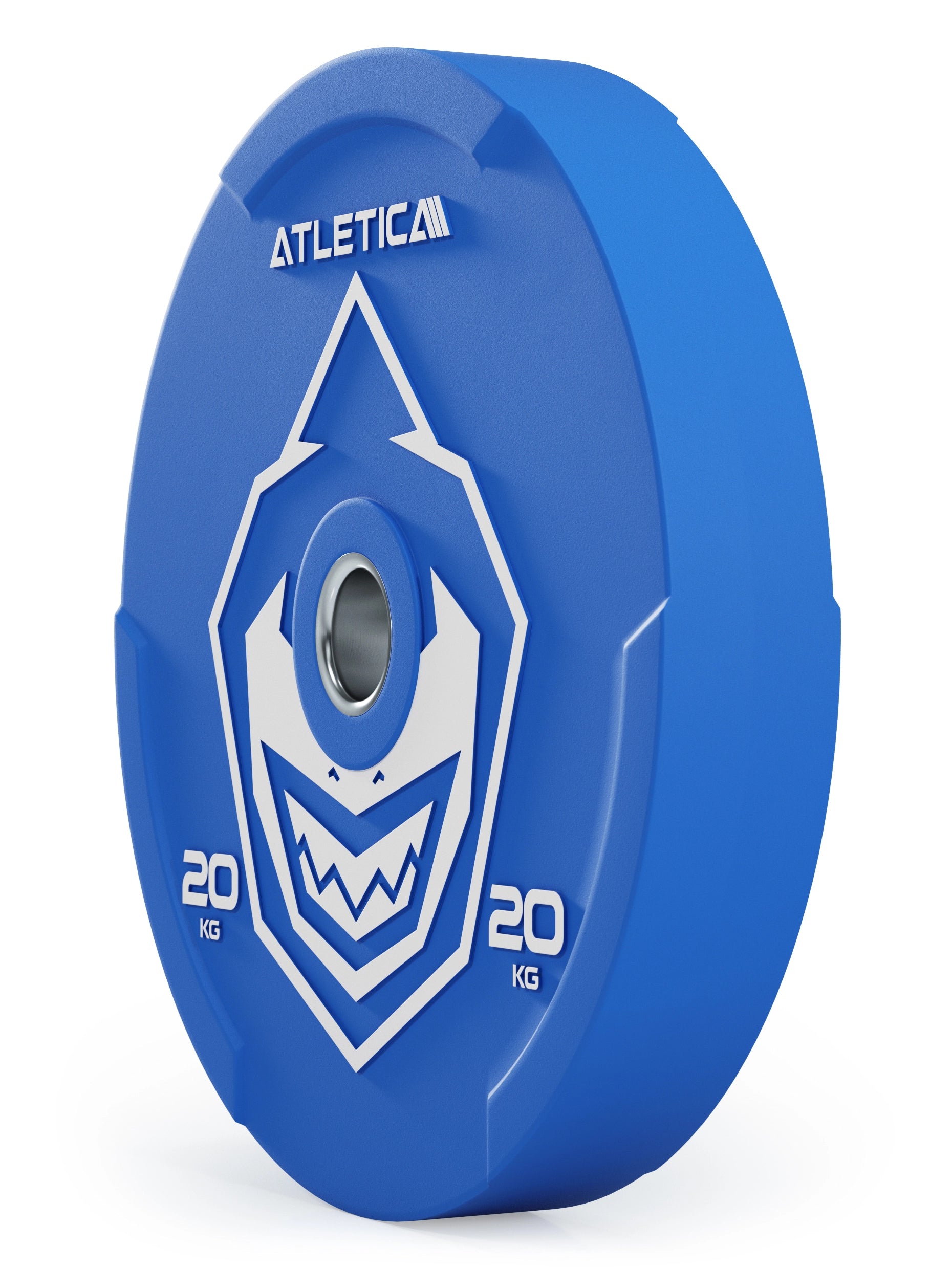 Reduzierter Bounce | Hochwertiger Gummi | Powerlifting und Gewichtheben | Widerstandsfähig & langlebig | Farbcode nach IWF-Standard I 20kg