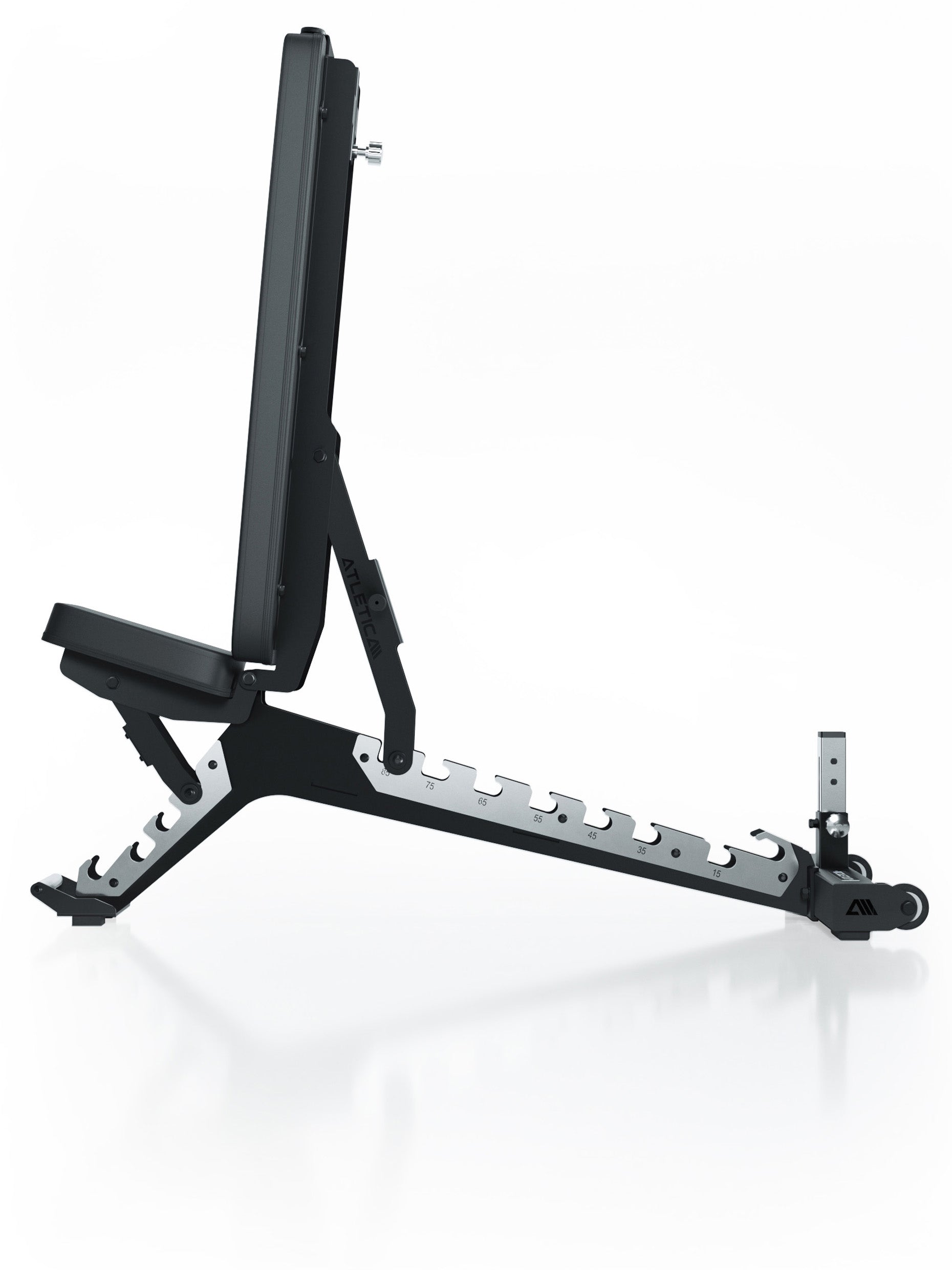 Hantelbank B10: Verstell-Raster aus Edelstahl 