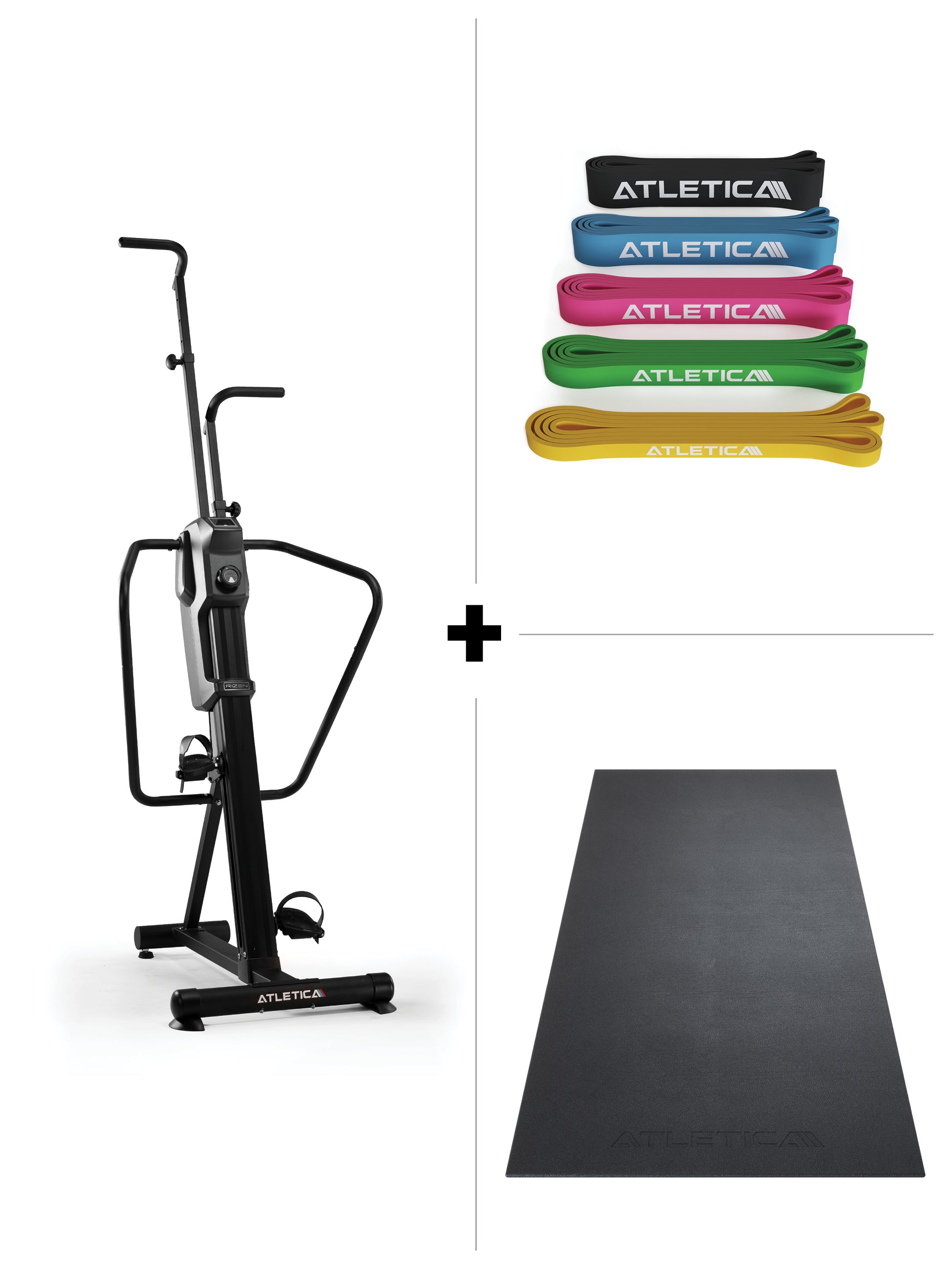 Rizen Kletterergometer Set I Bodenschutz und Bänder inklusive, Black Week Sale