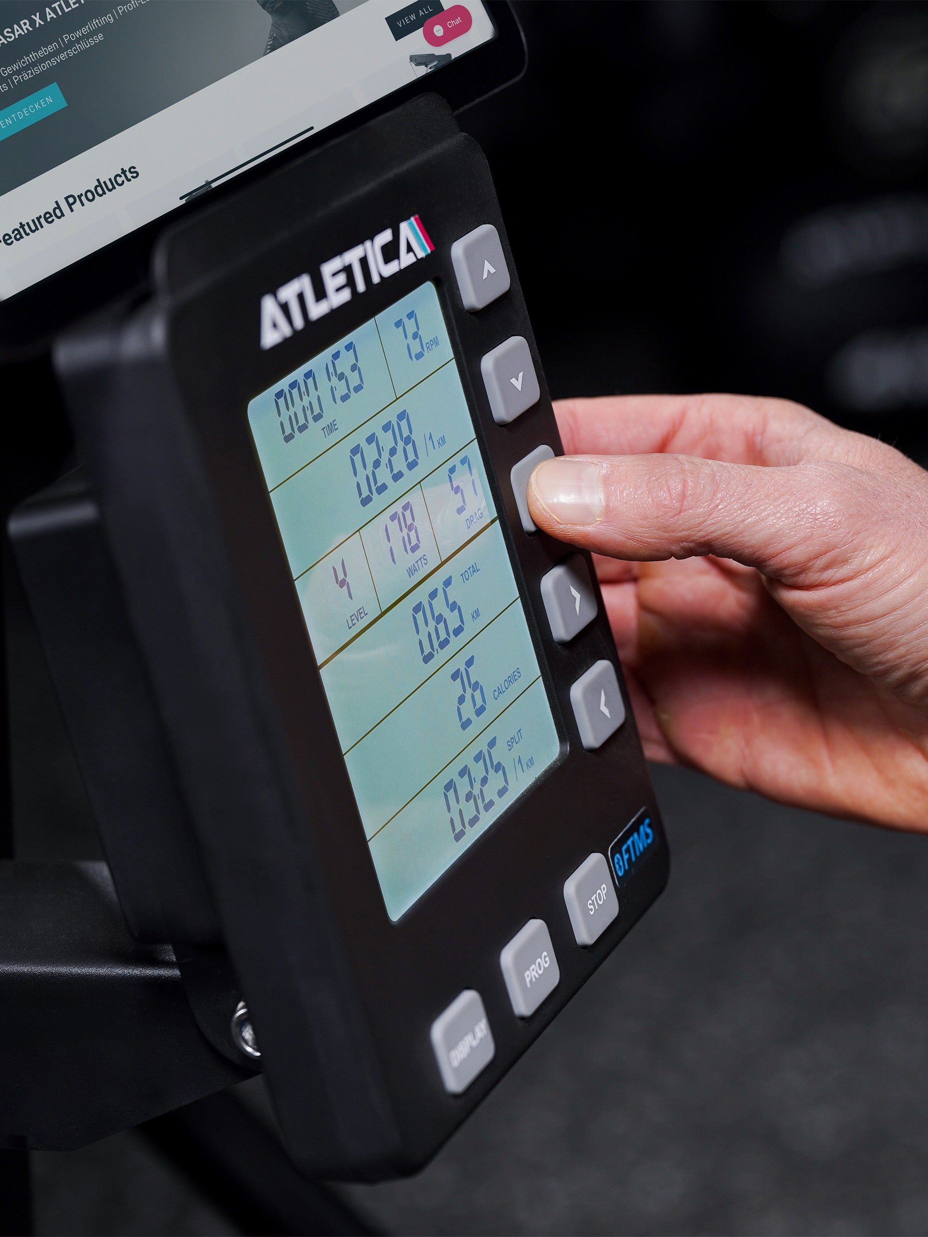 Cardio Ergometer MagnaSki LCD-Display