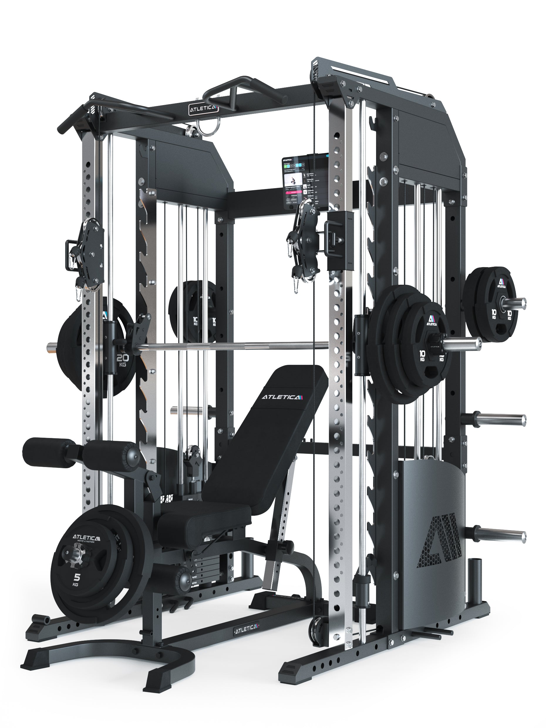 Fallout Kraftstation: Steckgewichte, Langhantel, Hantelbank und Gripper Plates