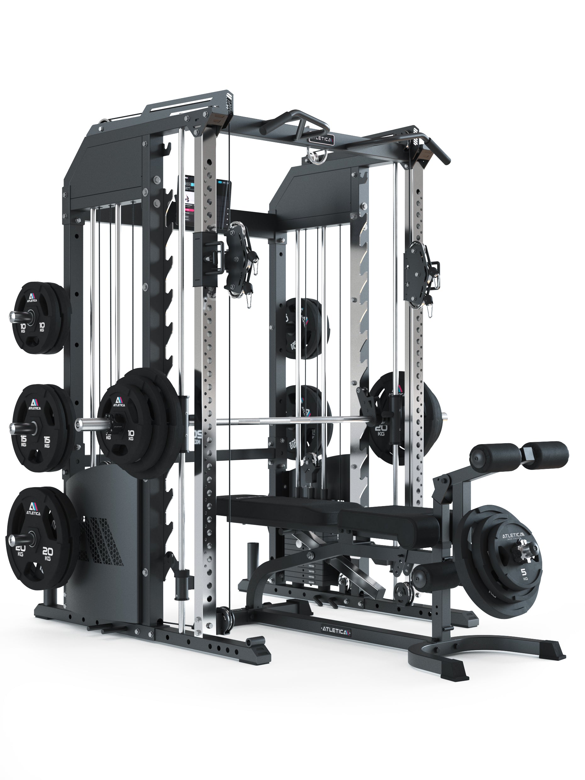 Kraftstation Pro Fallout mit Hantelbank und Gewichten