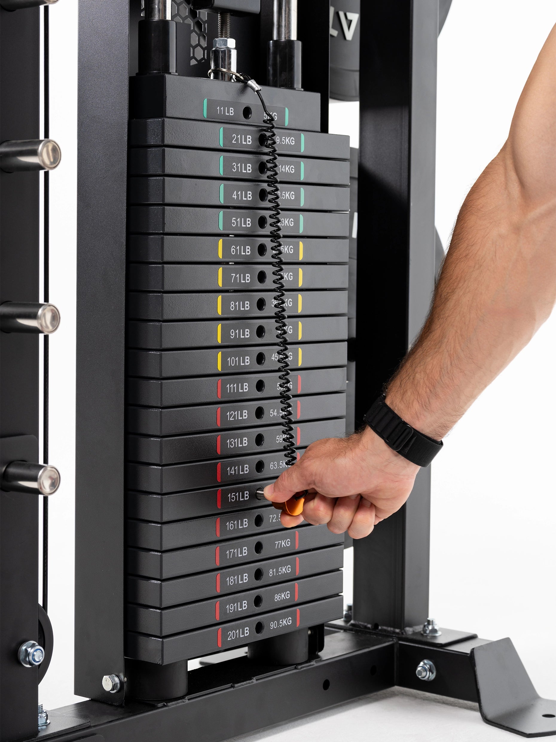 Steckgewichte an der Fortress Multipresse 