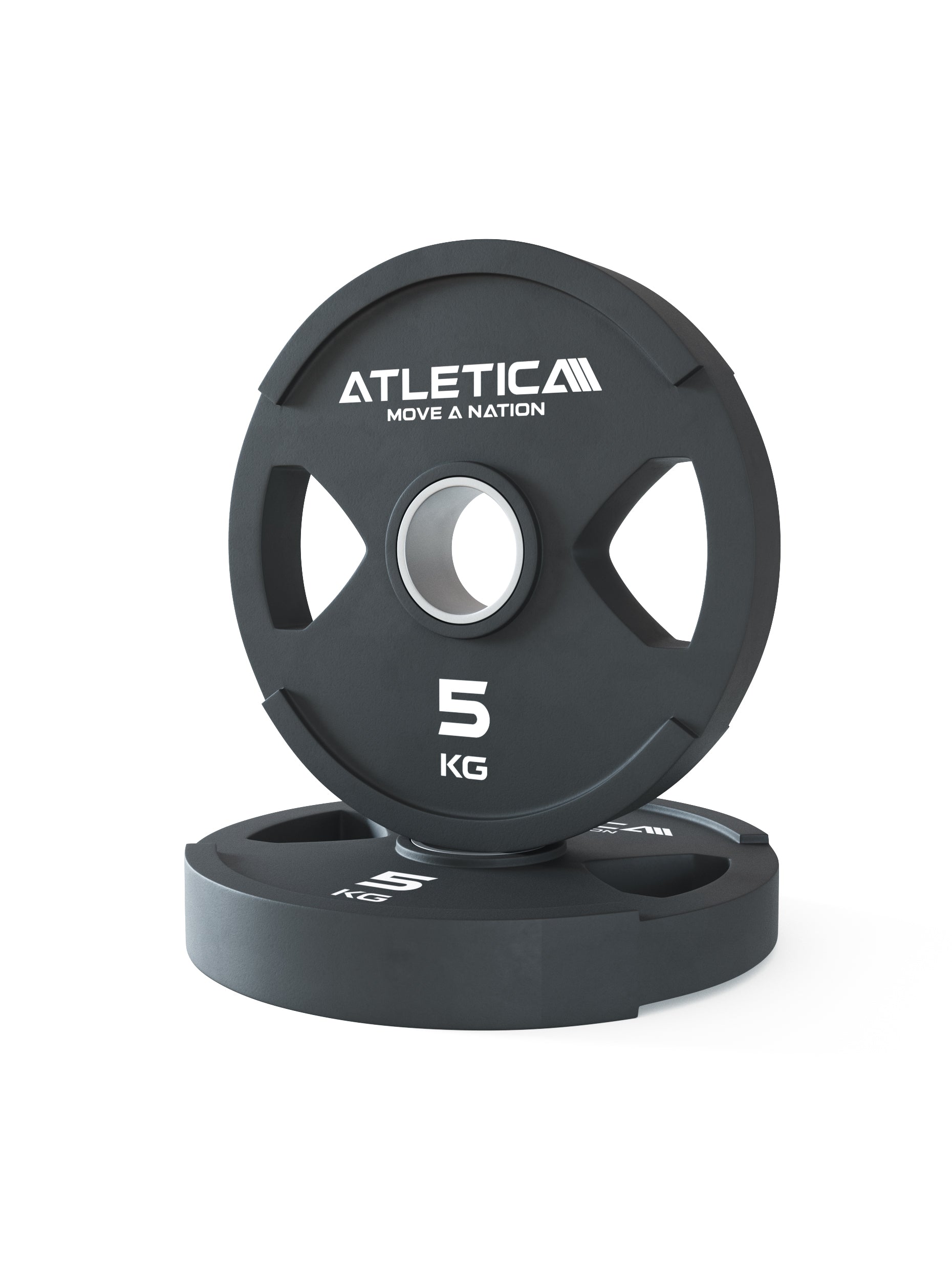 Hantelscheiben Dual-Gripper Plates: Hohe Ergonomie durch Zwei-Griff Design | 2.5kg bis 25kg | Schadstofffrei mit TÜV REACH Zertifikat, 