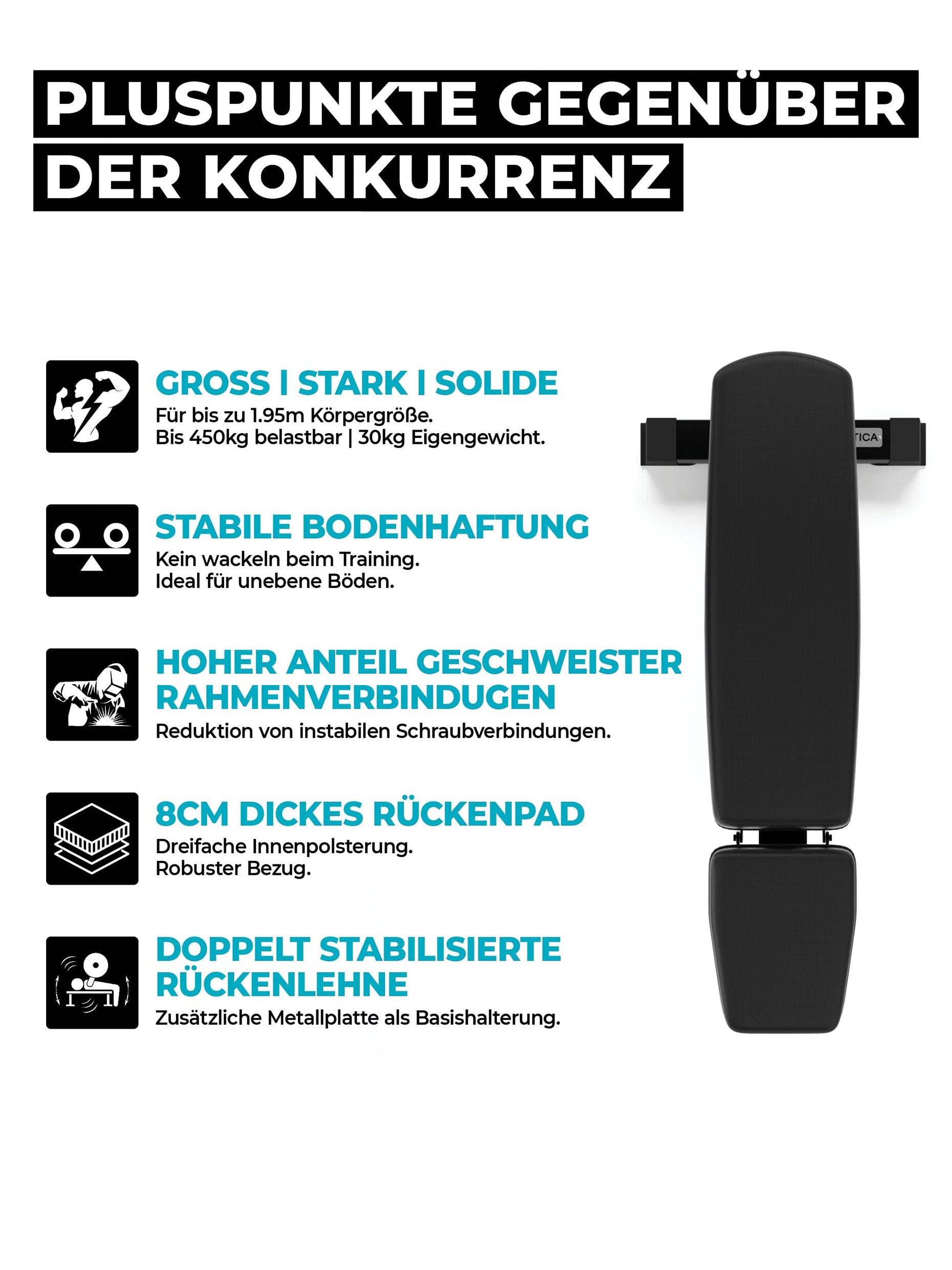 Hantelbank B4 Vorteile 