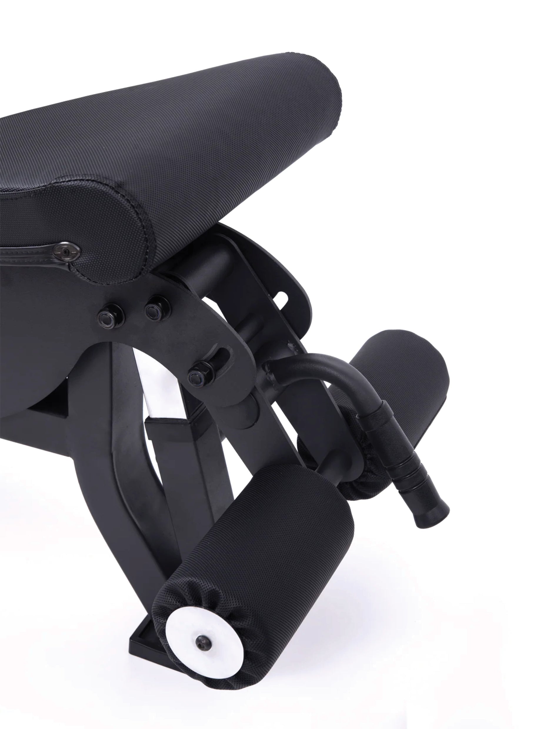 Hantelbank B6, mit Fussblocker für Situps, in schwarz, 