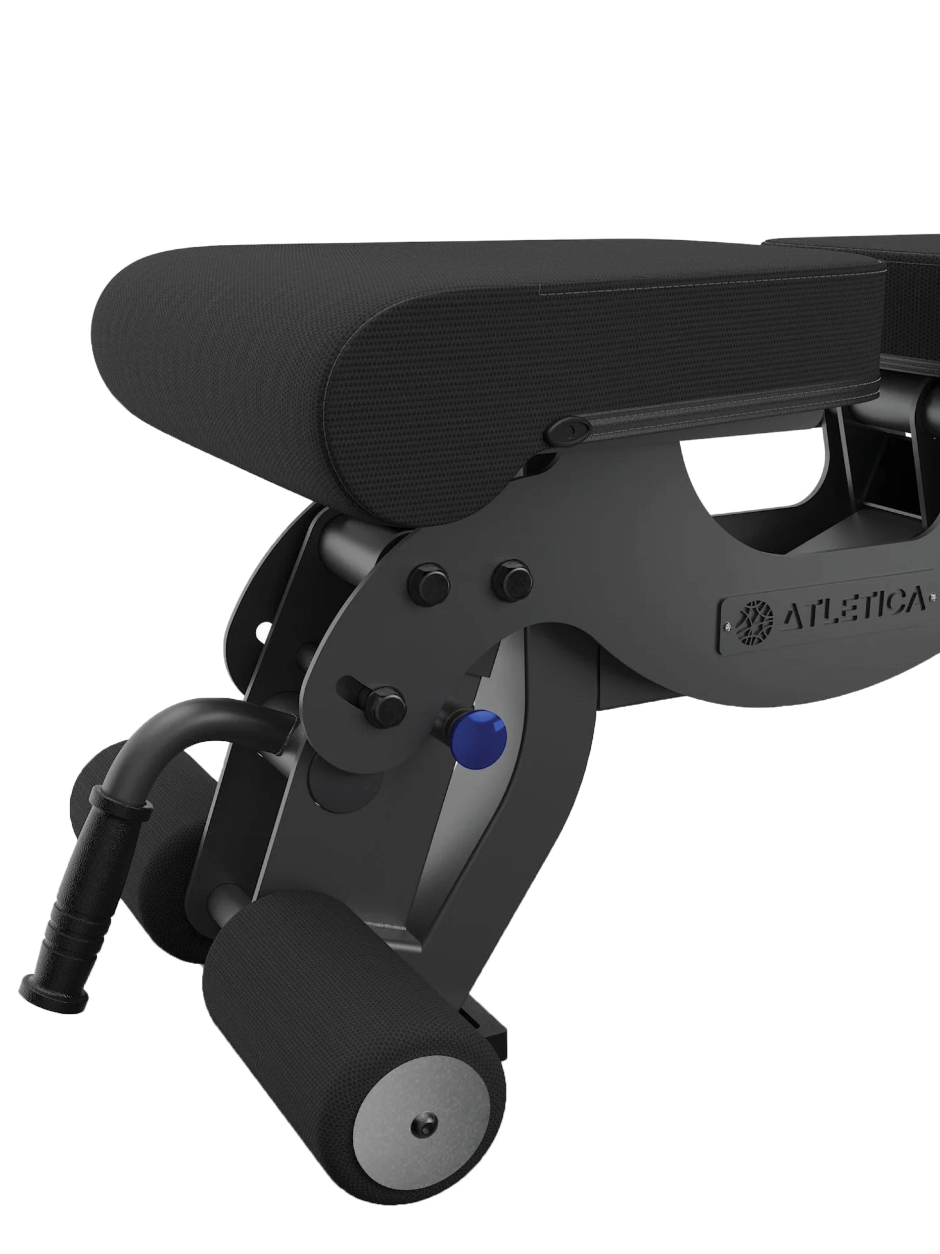 Hantelbank B6, mit Fussblocker für Situps, in schwarz, 