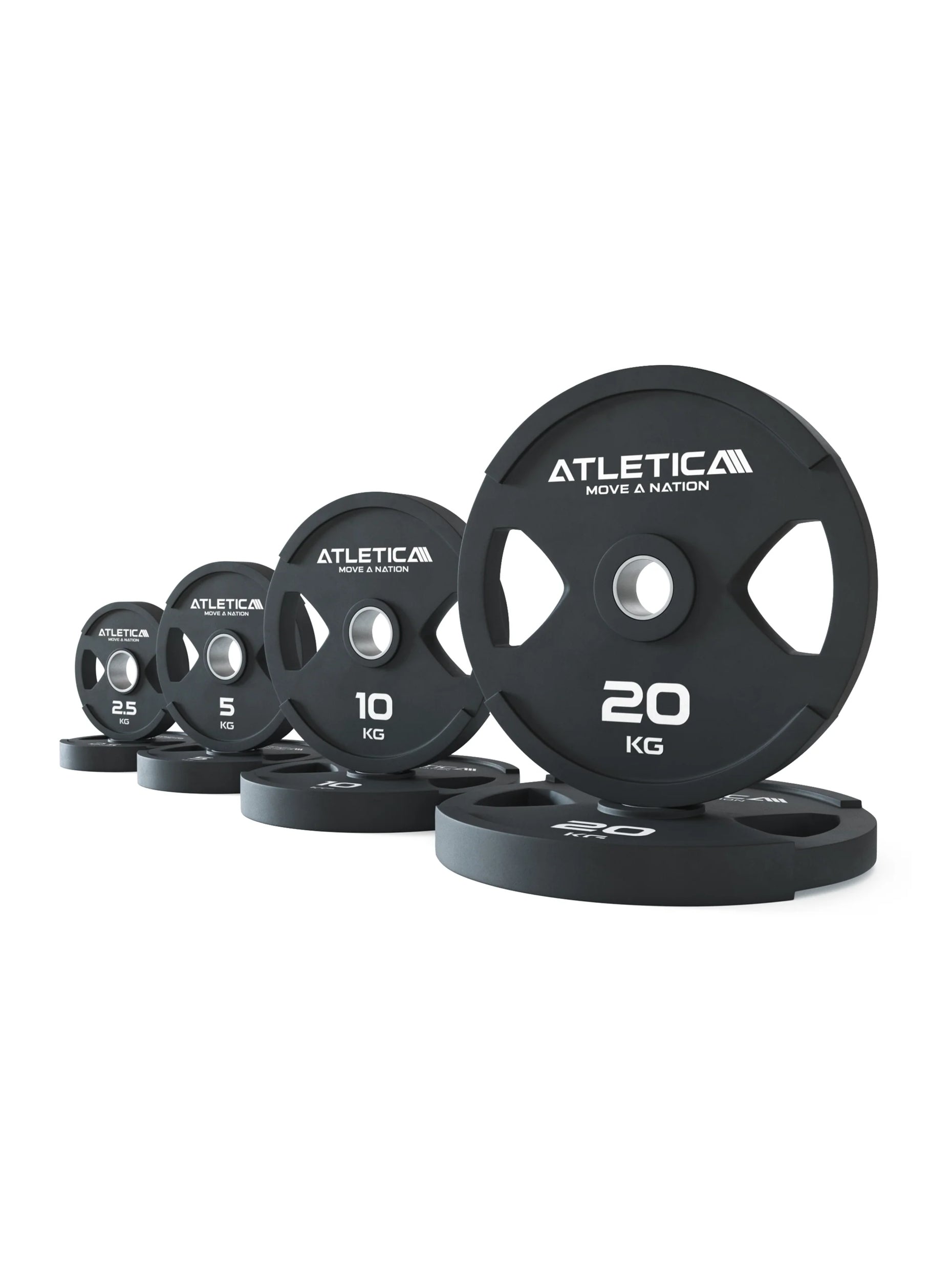 Hantelscheiben Set 75kg Set Dual-Gripper Plates in 2x2.5kg | 2x5kg | 2x10kg | 2x20kg | Schadstoffrei mit TÜV REACH Zertifikat