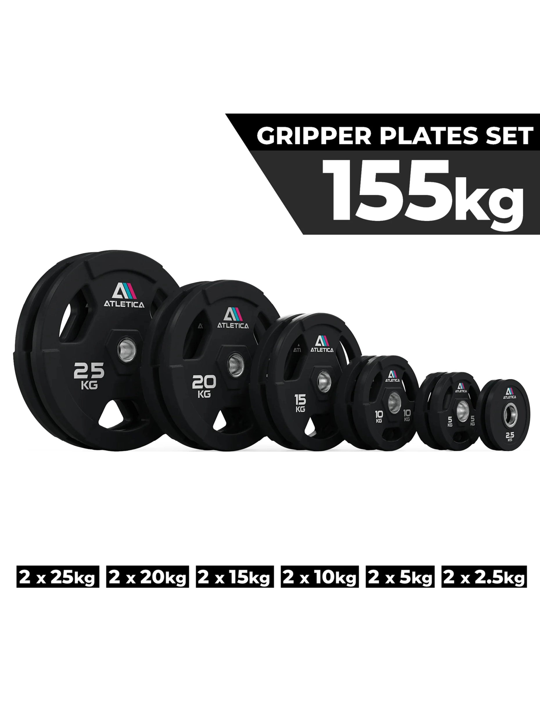 Gewichte Gripper plates: Set 155 kg 