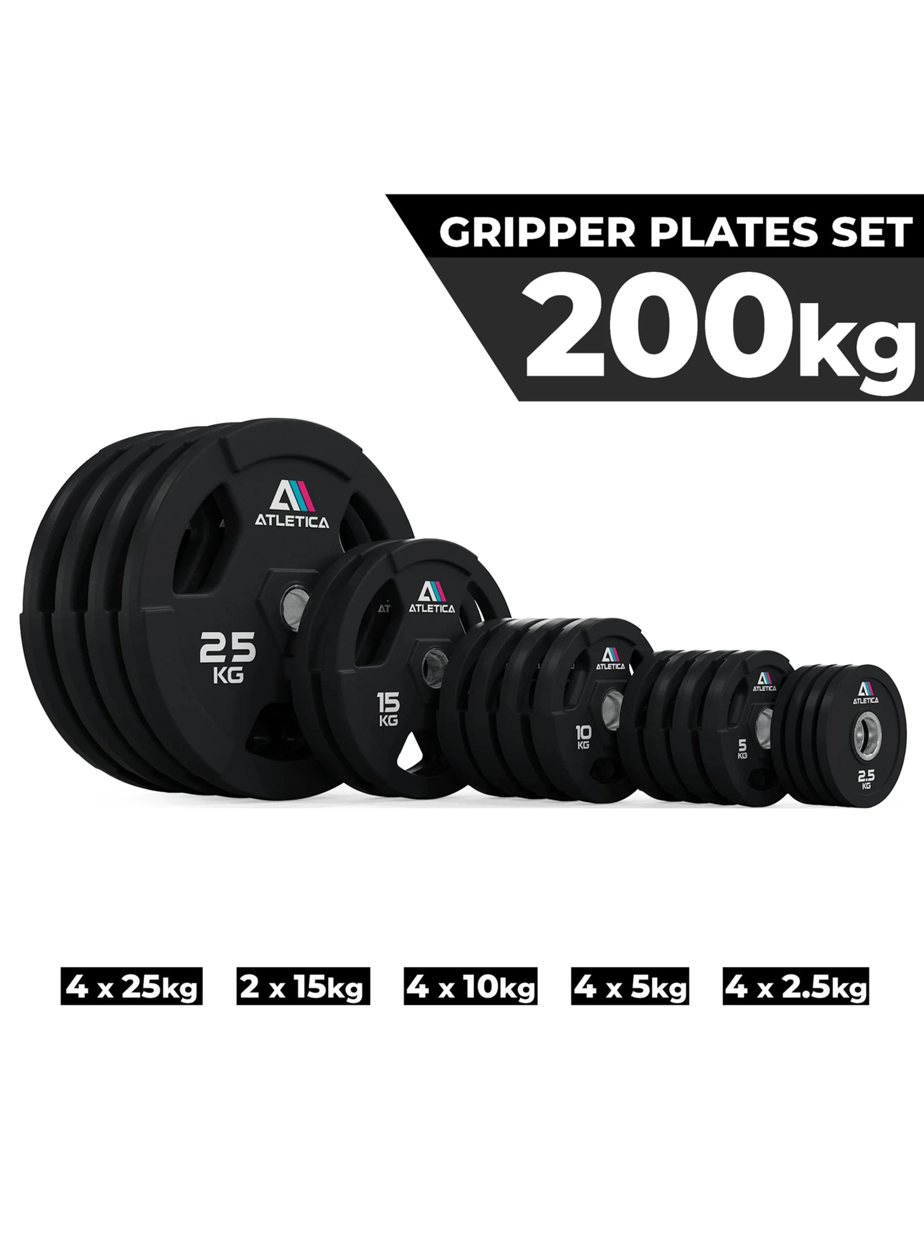 Gewichte Gripper plates: Set 200 kg 