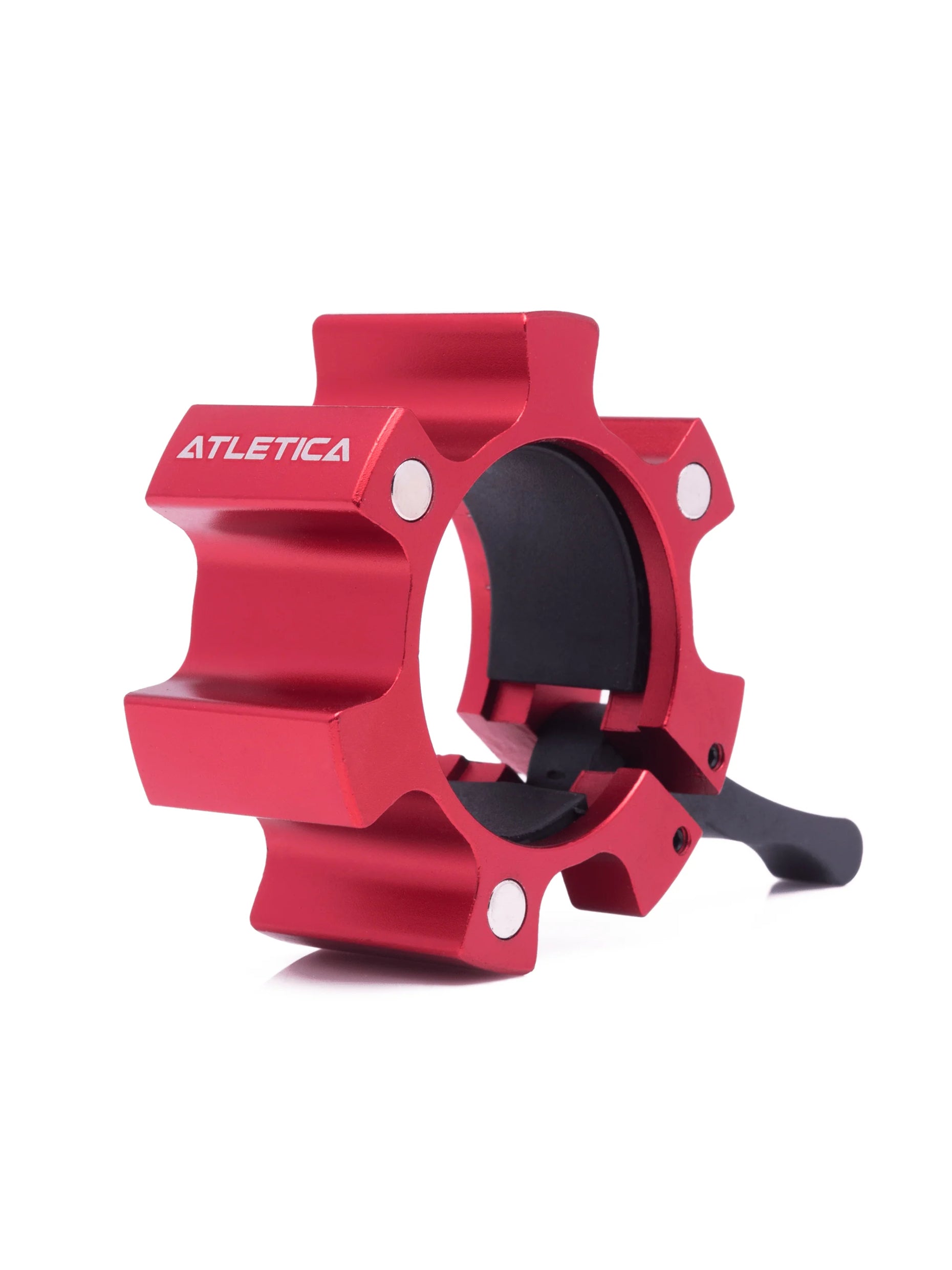 Aluminium Hantelverschlüsse Paarweise | 50 mm | Magnetisch | Gummischutz auf der Innenseite | Hervorragender Halt | 