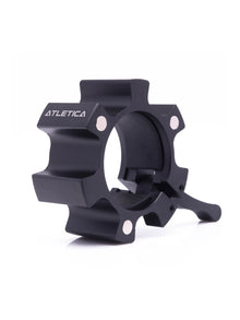 Aluminium Hantelverschlüsse Paarweise | 50 mm | Magnetisch | Gummischutz auf der Innenseite | Hervorragender Halt | #color_schwarz