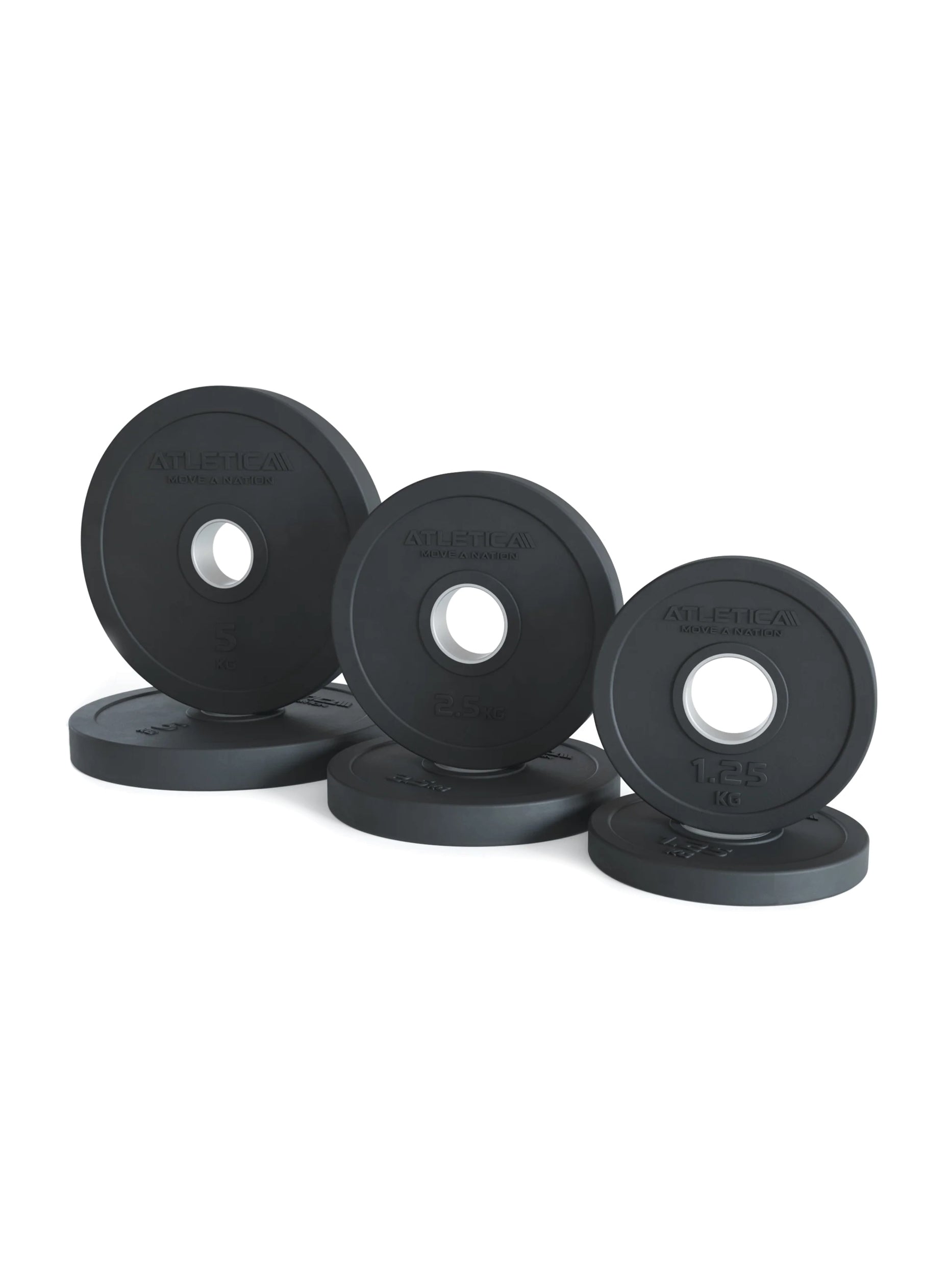 Kleine Hantelscheiben Rubber Plates 1.25kg| Erlaubt die Skalierung der Gewichte in kleinen Schritten | Edelstahl Ring | 50 mm size_2x1-25kg