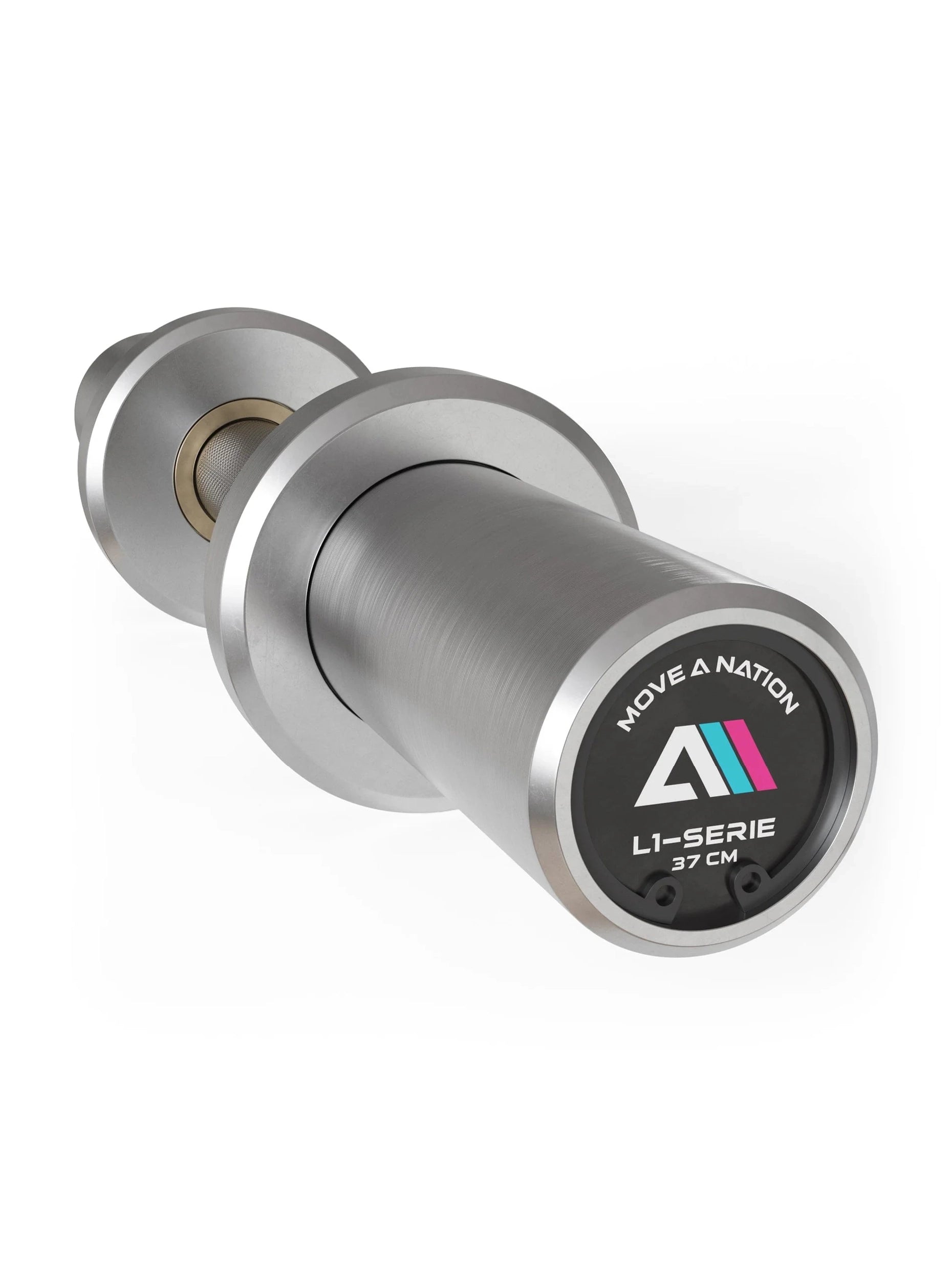 
Kurzhantel Olympia L1: 37cm Länge, Hantelstange mit Ø 50 mm | Studioqualität | 190.000 PSI | Hochbelastbar & verchromt | Mit Kugellagern ausgestattet | 4 kg
