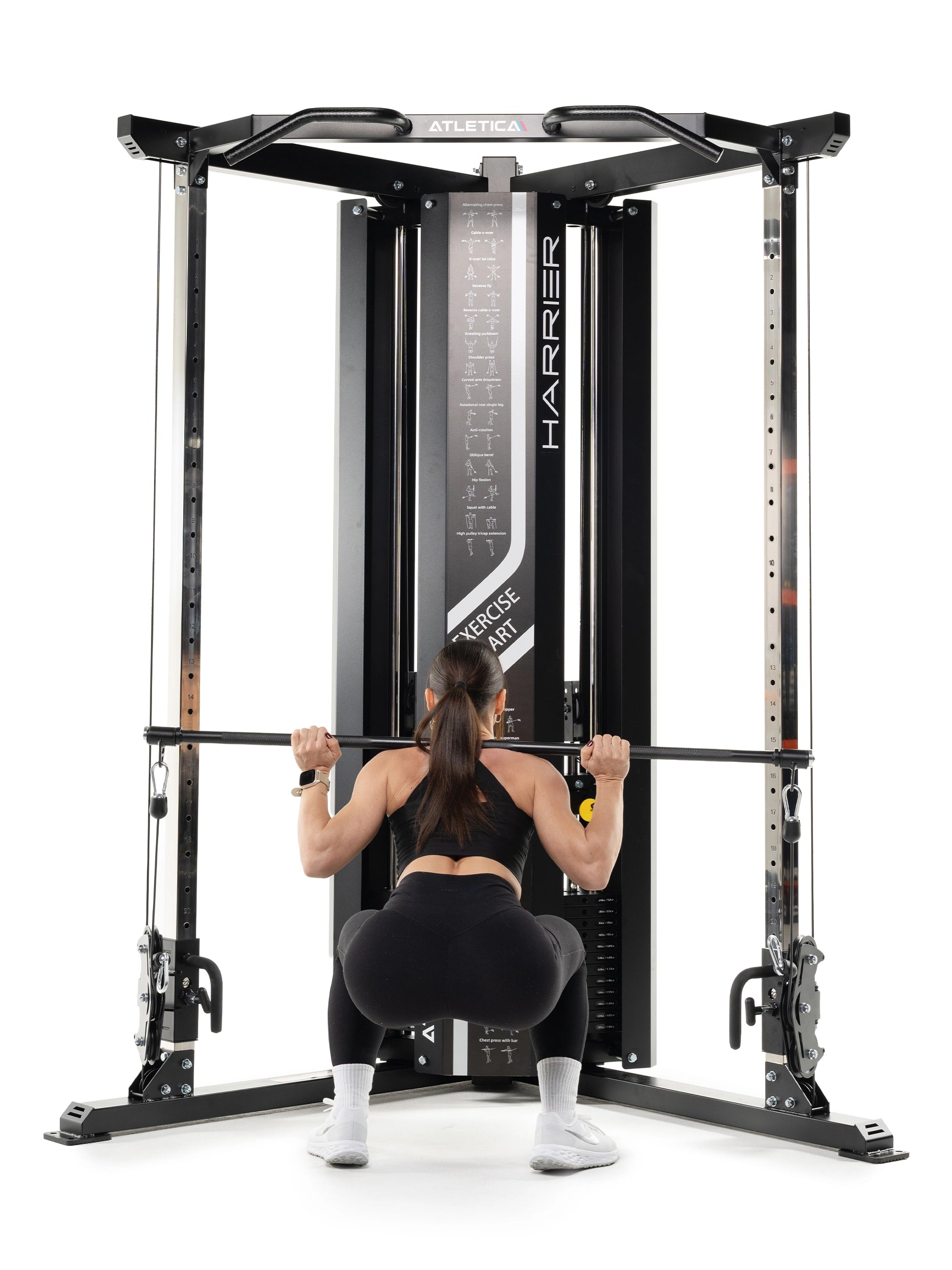 Kniebeuge am Kabelzug der Harrier Kabelzugstation