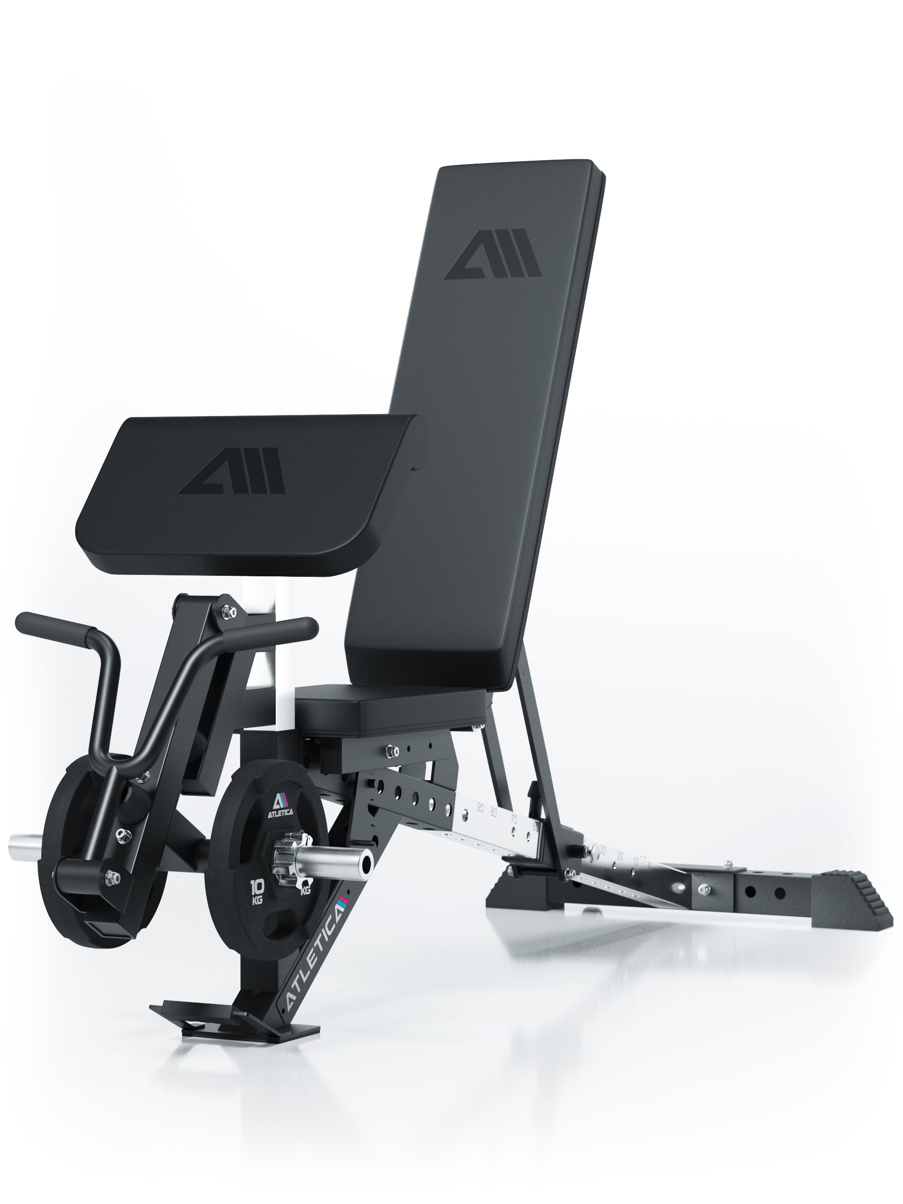 Biceps Curl Option für verstellbare Hantelbank