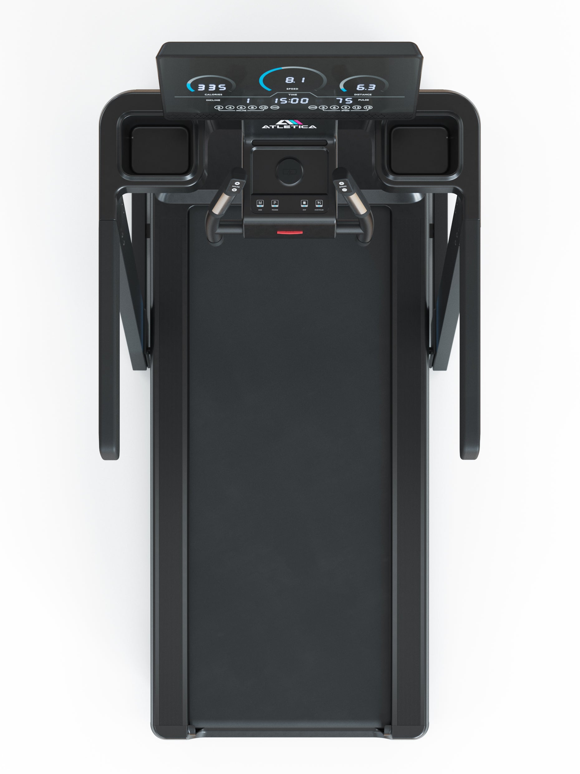 Laufband von Atletica Jet: stabil, mit großem Cockpit 