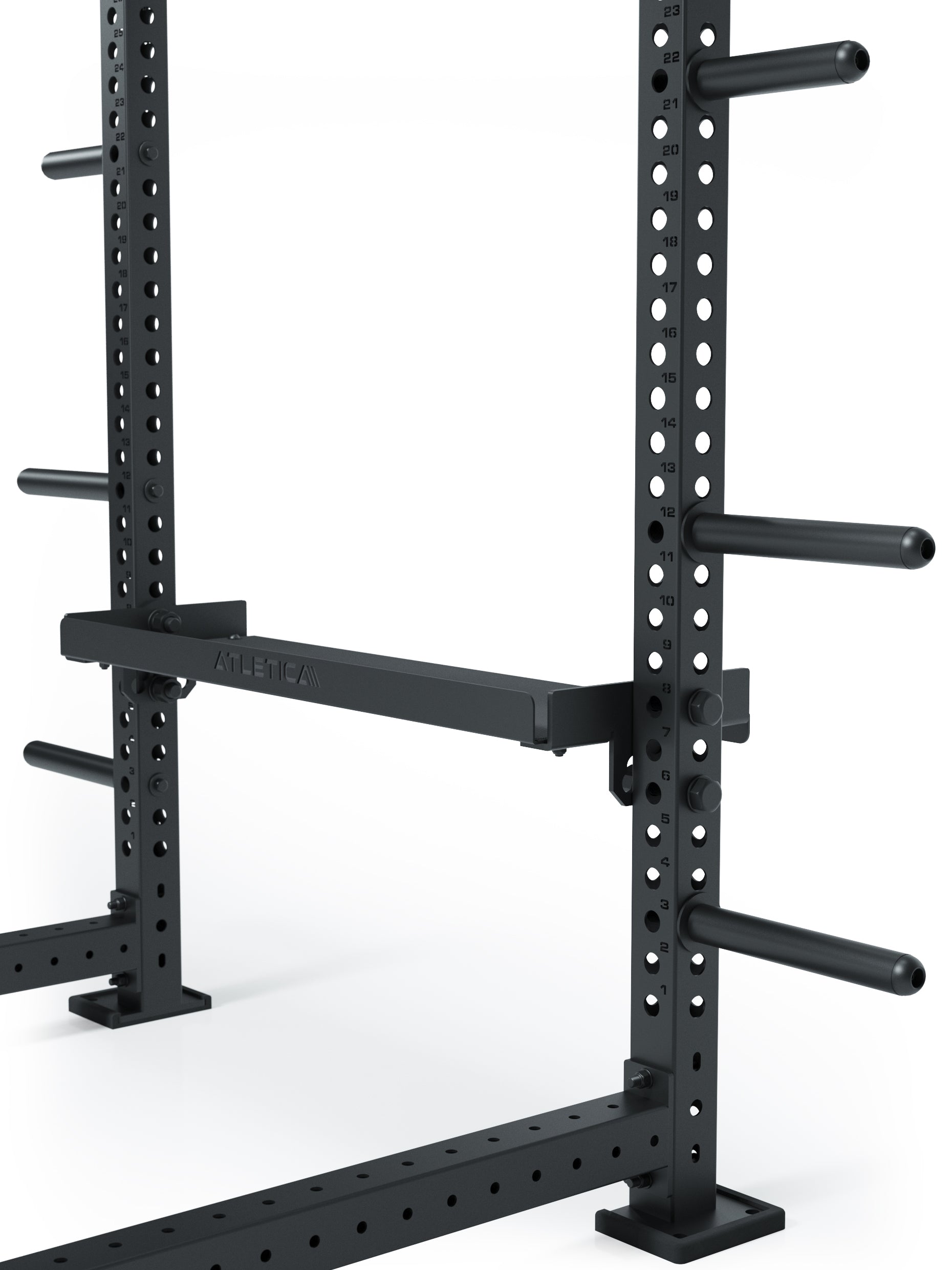 R8 Ablage für Gewichte: Optisch passend am R8 Rack durch die hochwertige, matte Pulverbeschichtung