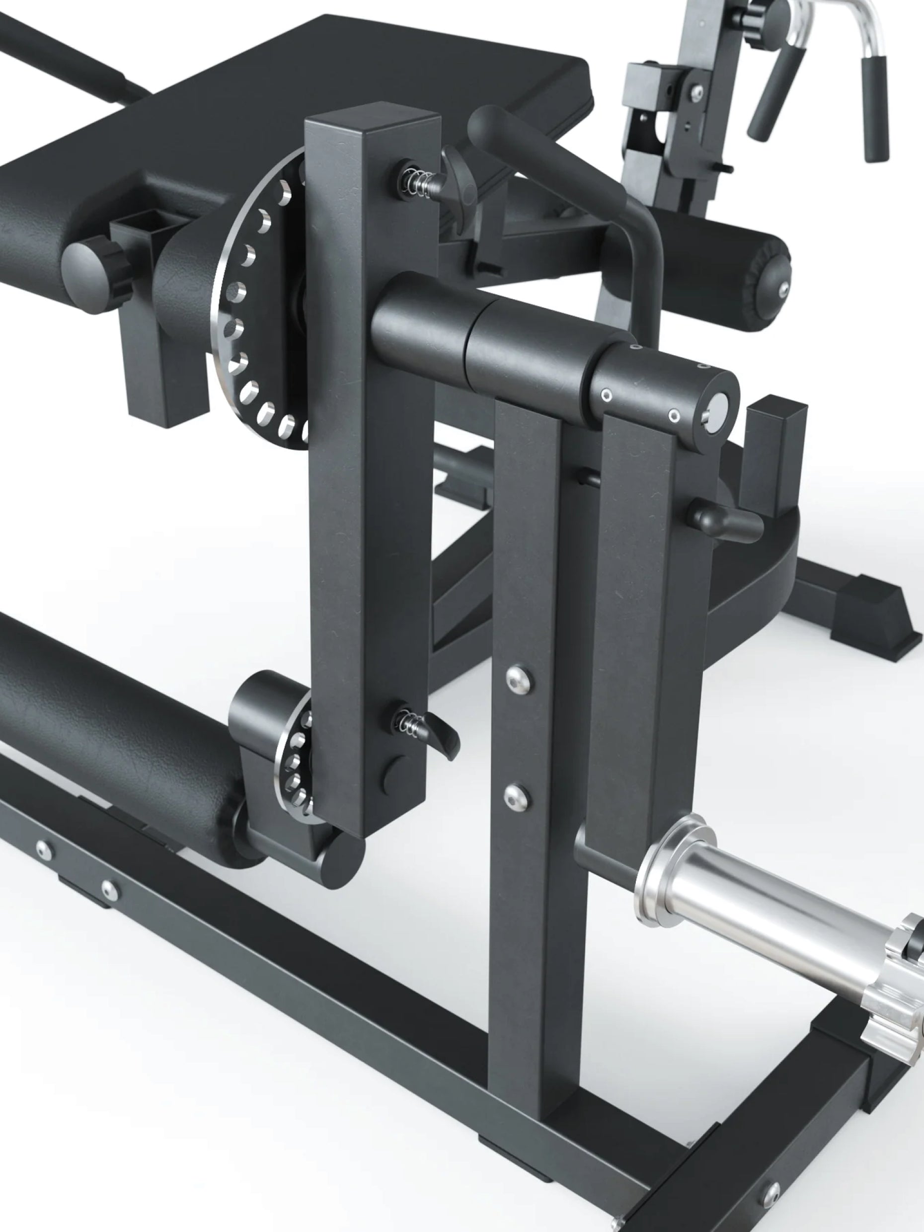 Kraftgerät Fullbody Multitrainer Leg Curl- mit einer Traglast von 350kg.