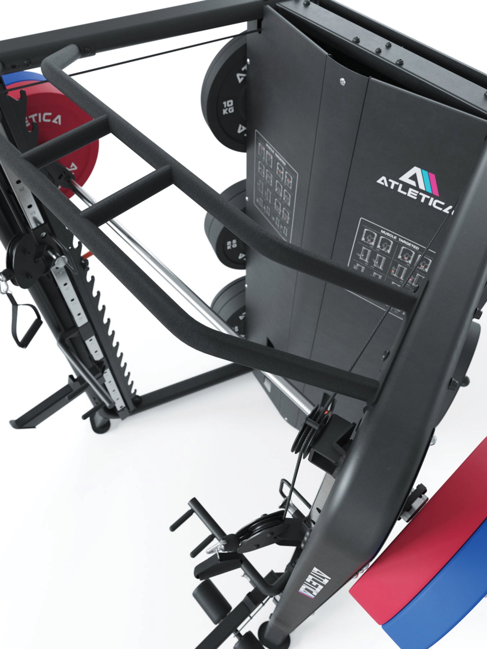 DarkStar Premium Smith Machine mit 180kg Steckgewichten: Ultimative Kraftstation