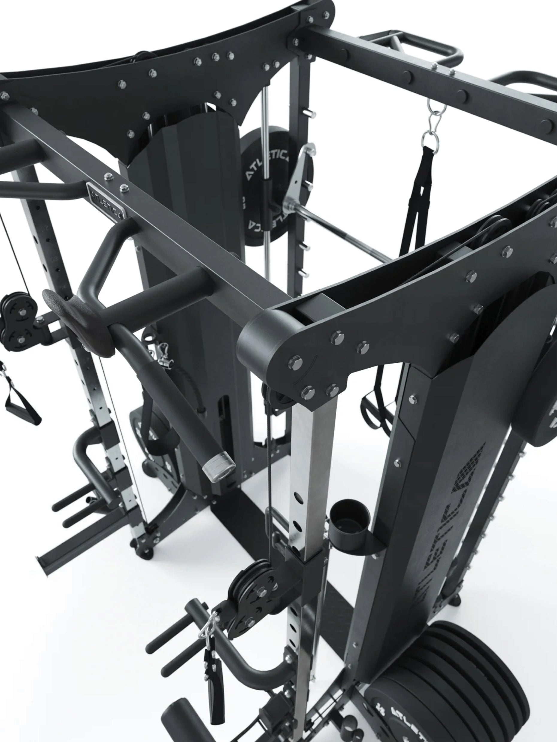 Kraftstation mit Steckgewichten: für Ganzkörpertraining