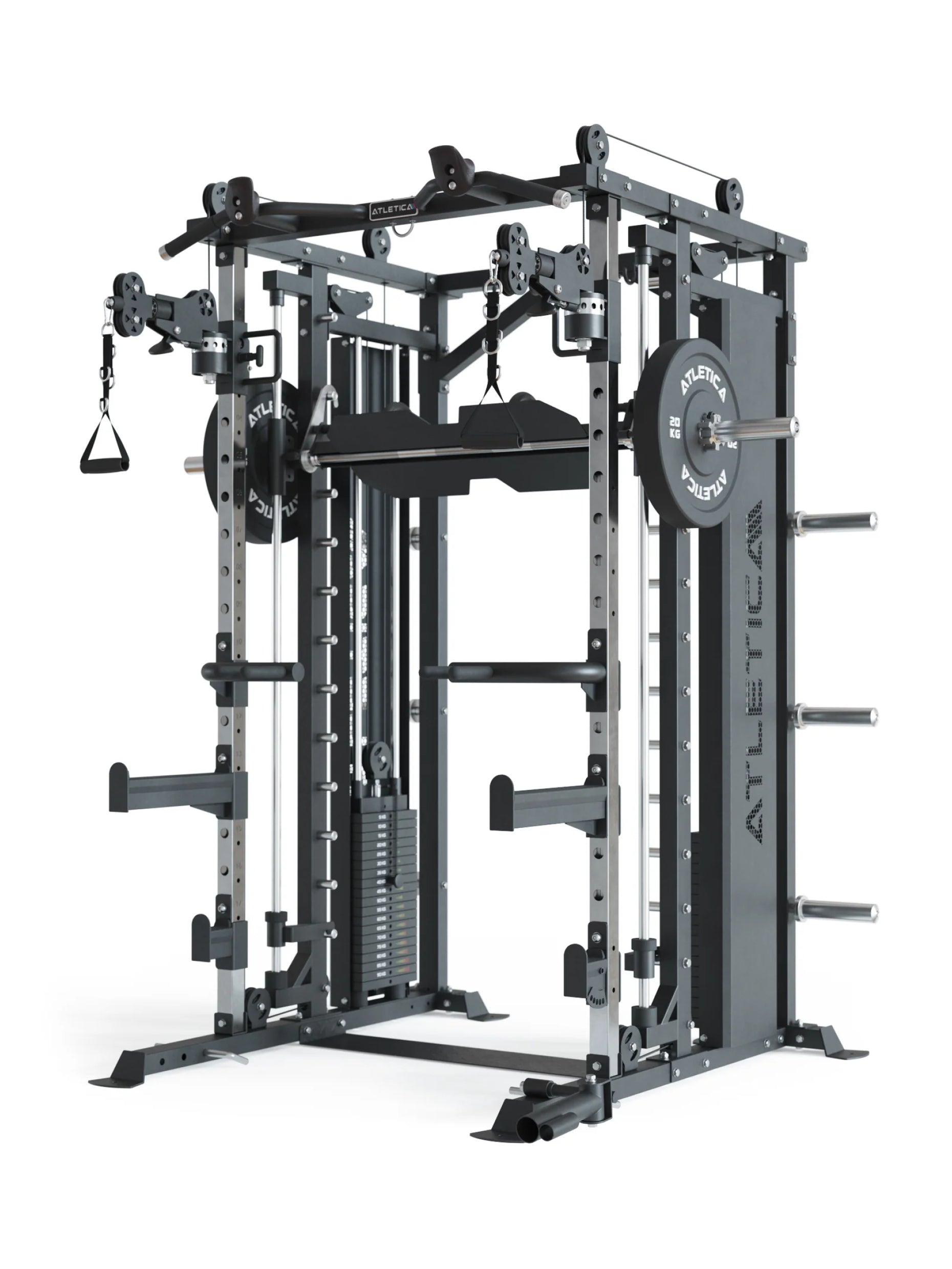 Kraftstation mit Smith Maschine und 360° Flex-Cross System X-Fortress