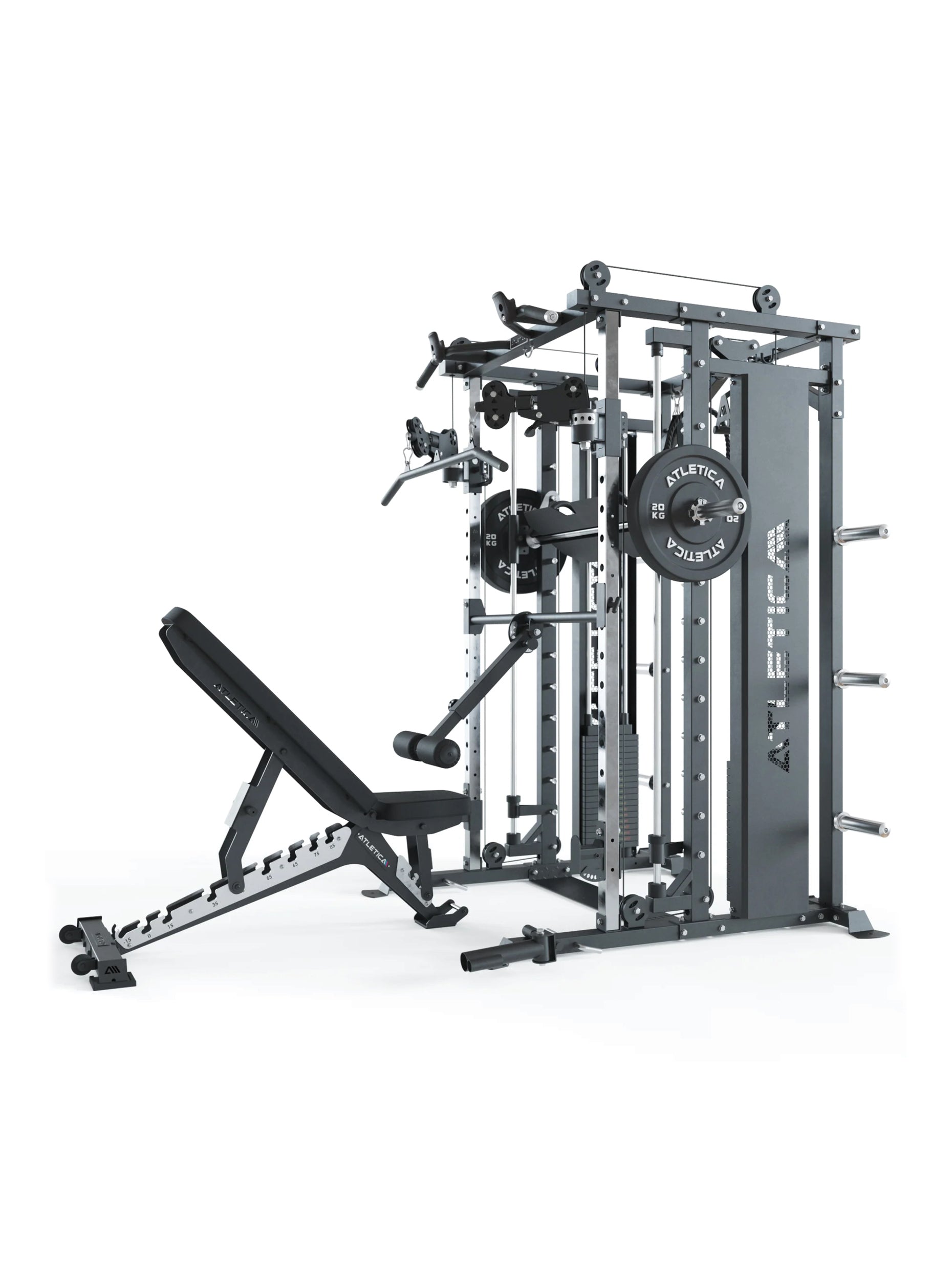 Kraftstation ATLETICA X-Fortress: mit 180kg Steckgewichten