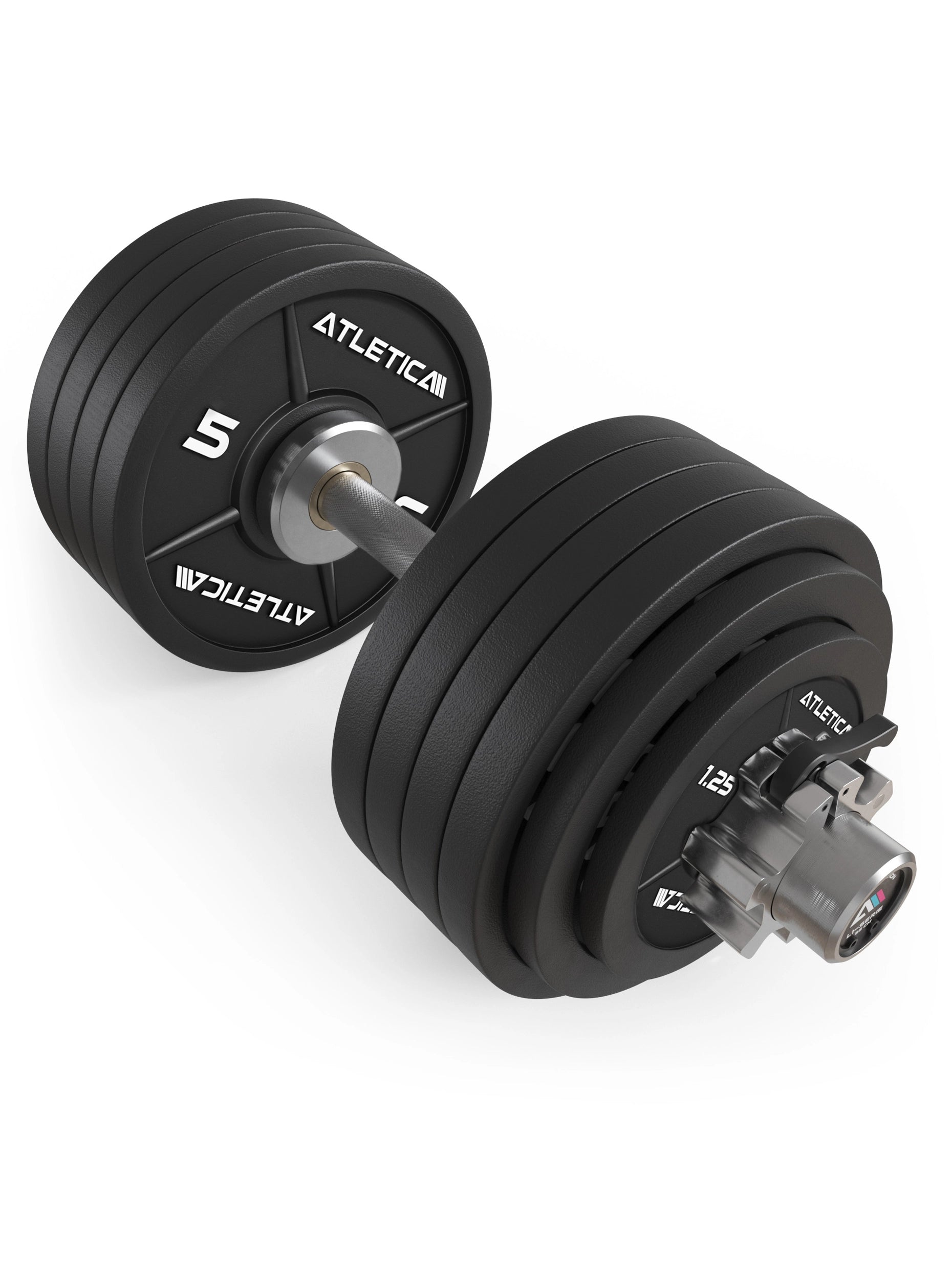 Kurzhanteln mit Gewichten: L2 Olympia Kurzhantel Set | 59 cm | 47,5 kg Iron Plates | Ø 50 mm | 190.000 PSI | Hochbelastbar & verchromt | Kugelgelagert