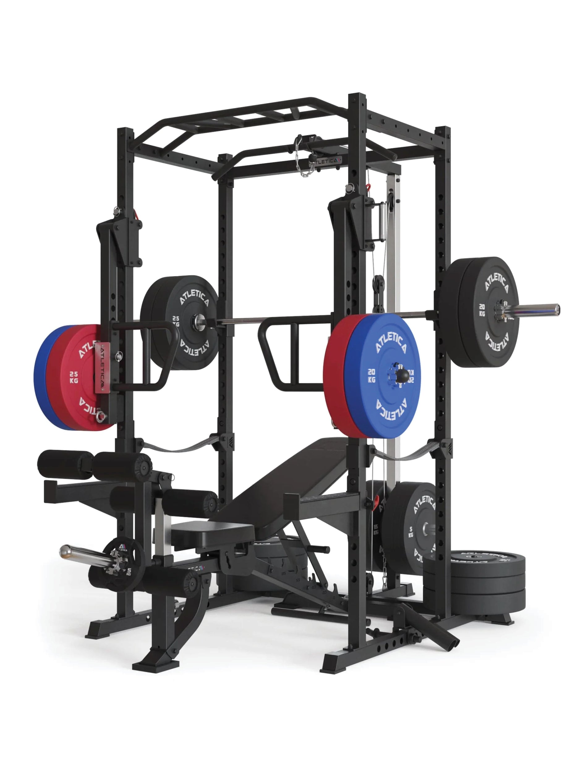 Power Rack Boost R5 Serie: für Übungen wie Bankdrücken, Kniebeugen, Belt Squat Training, Schulterdrücken, Deadlifts, 