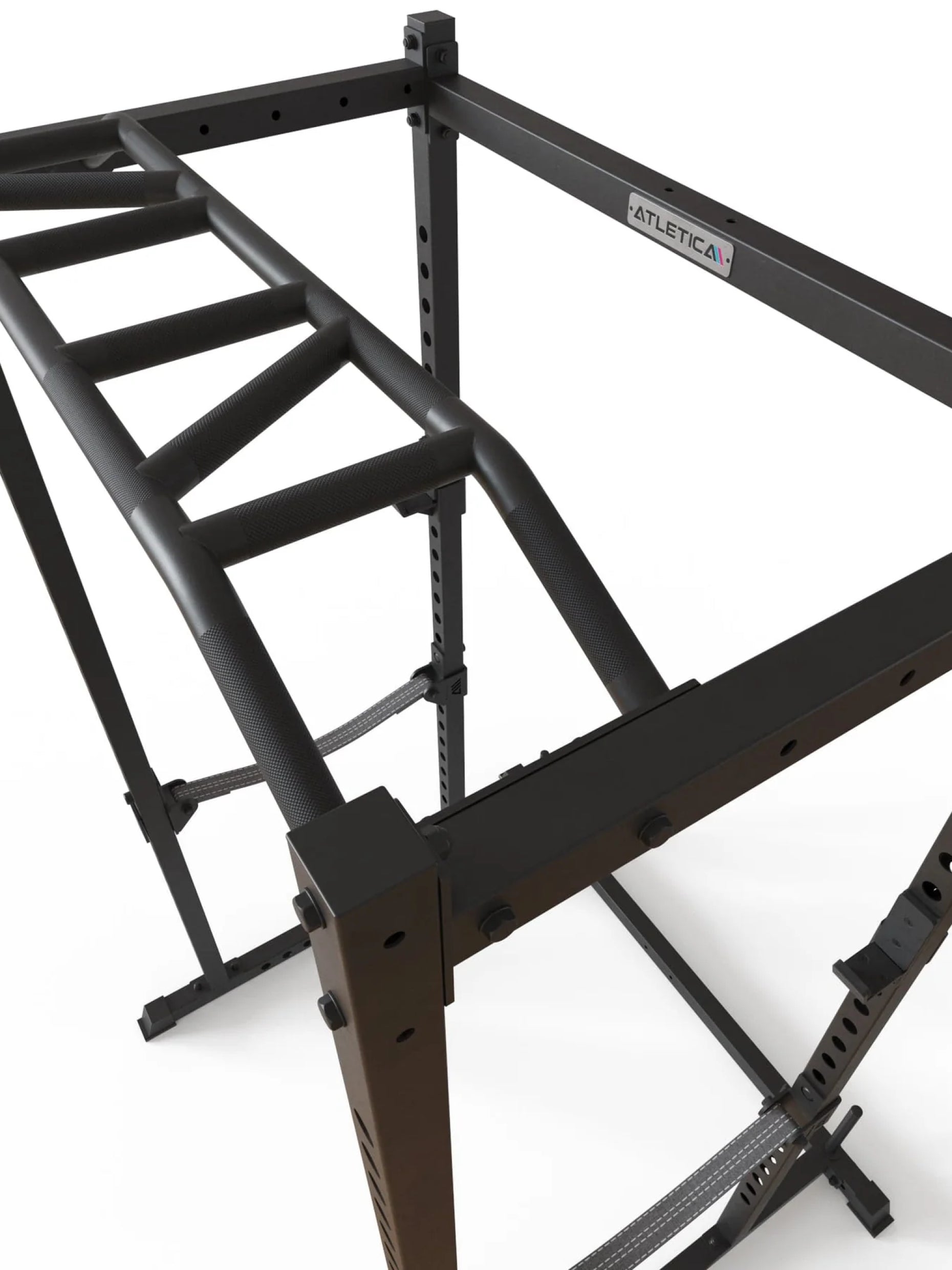 Power Rack R5 Base Käfig: Basiskäfig für Grundübungen, Multi-Grip Pull-Up Bar, Pin-and-Pipe-Safeties, J-Hooks und Gewichts-Pins,  