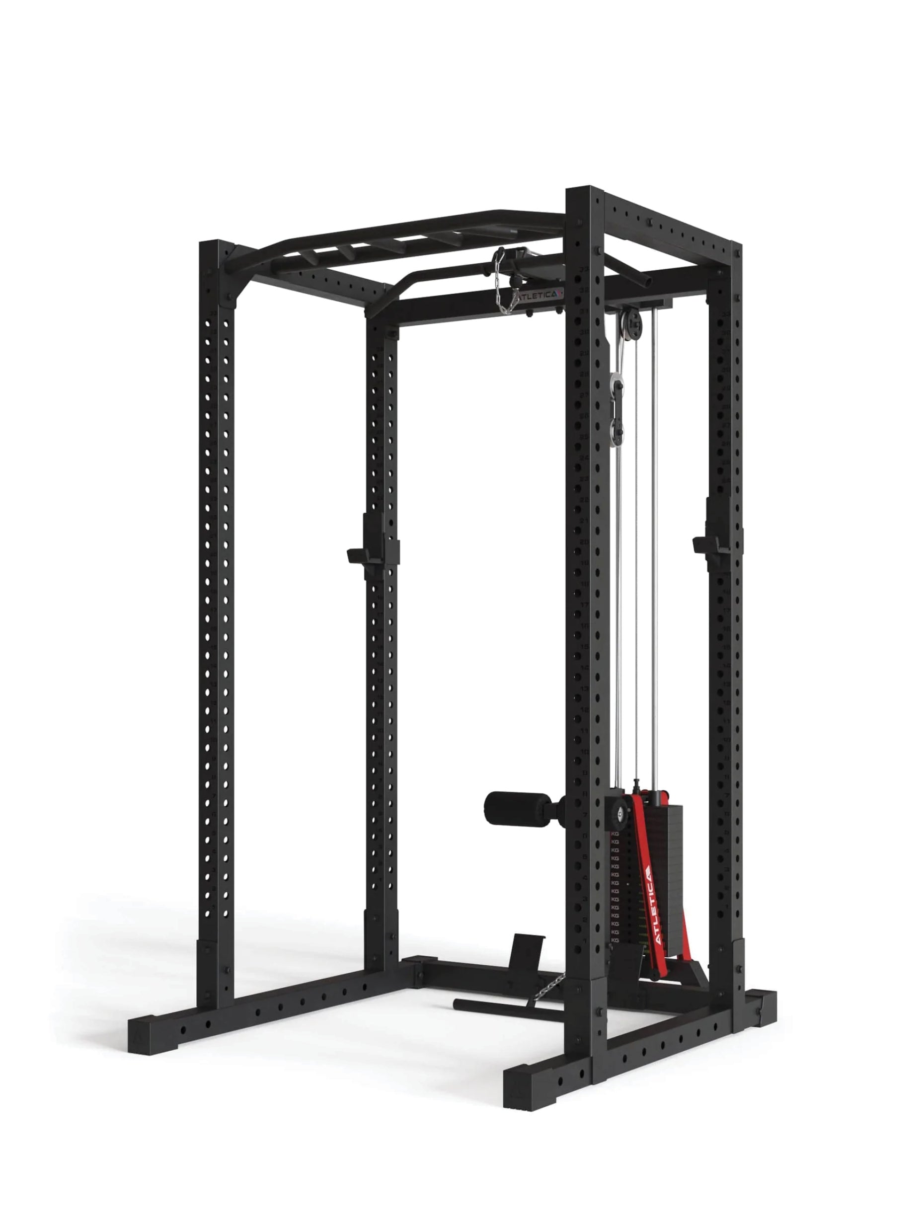 Squat Rack R7-Base Stack mit Latzug | Ruderstation | Jammer Arms | in zwei Höhen verfügbar 