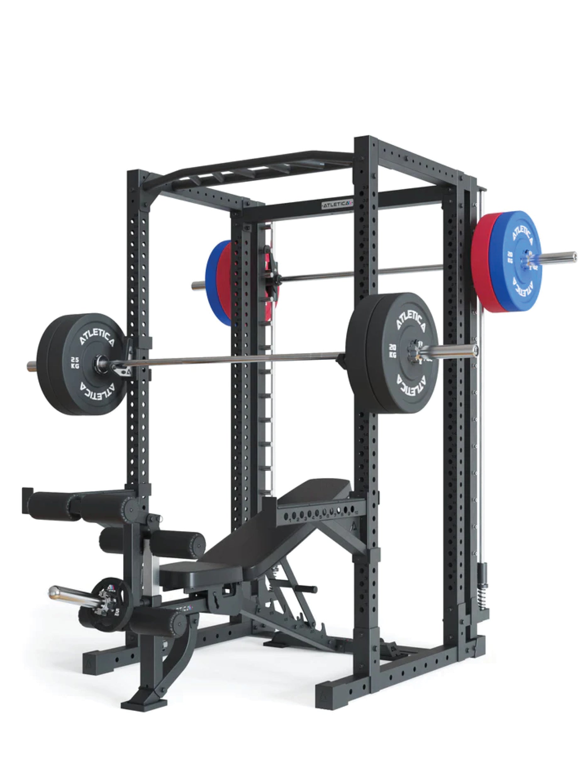 Power Cage R7-Reeve: Squat Rack mit Smith Machine und Klimmzugstange, 