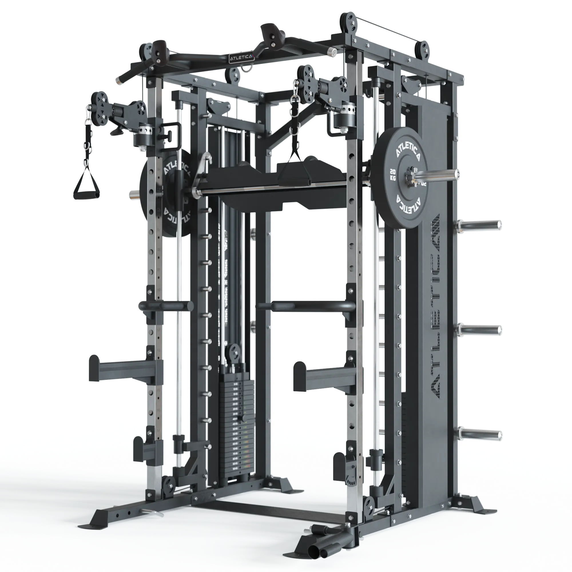 Kraftstation ATLETICA X-Fortress: mit 180kg Steckgewichten
